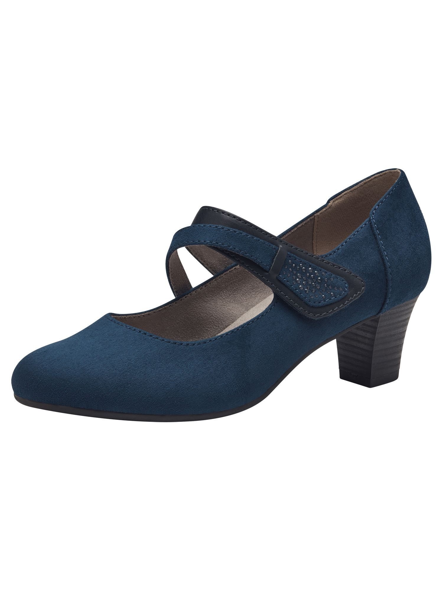 Jana Vegan, Mehrweite mit Blockabsatz Blockabsatz Sneaker Vegan