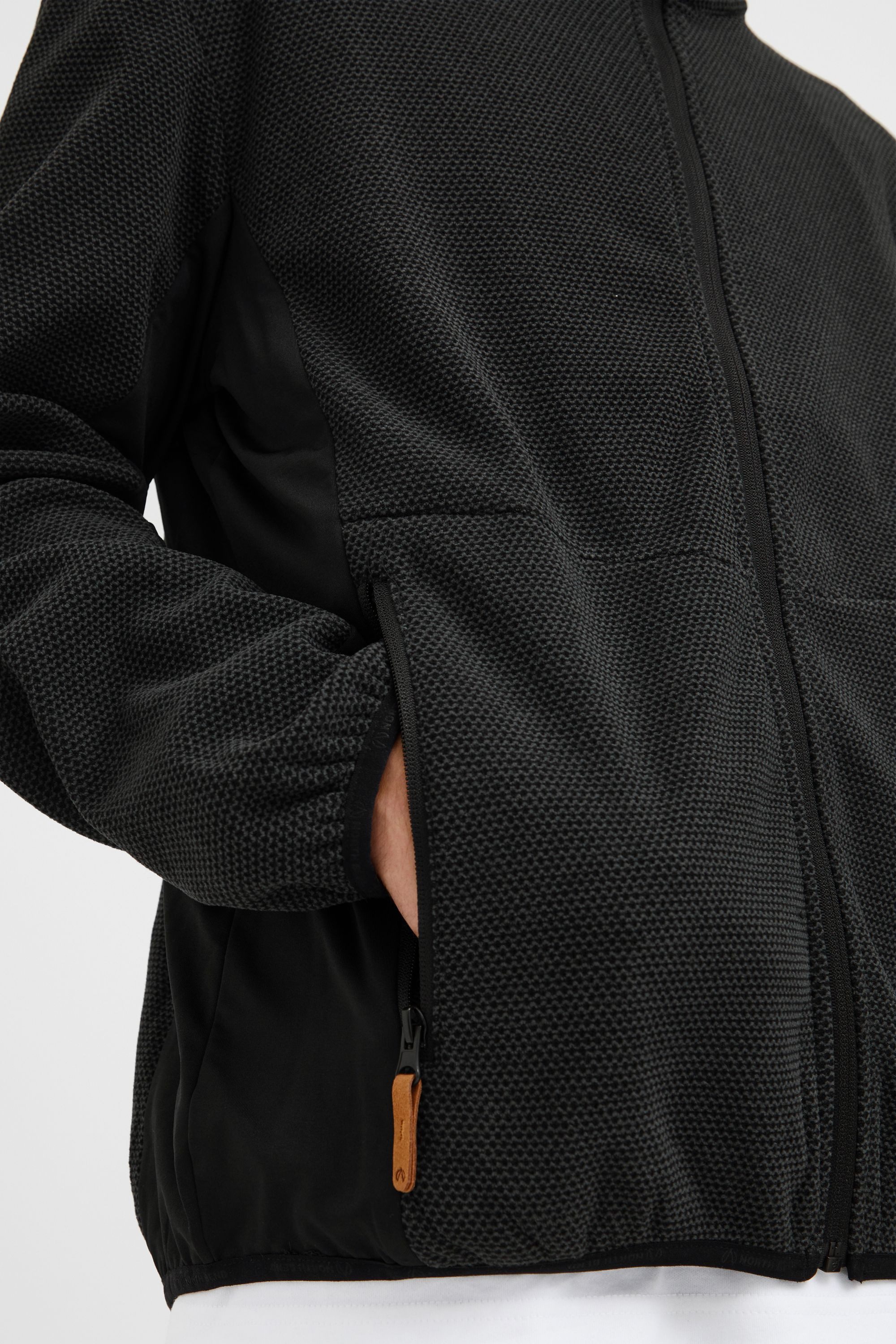 North Bend Fleecejacke NBHelgo M Atmungsaktive Fleecejacke mit Stehkragen
