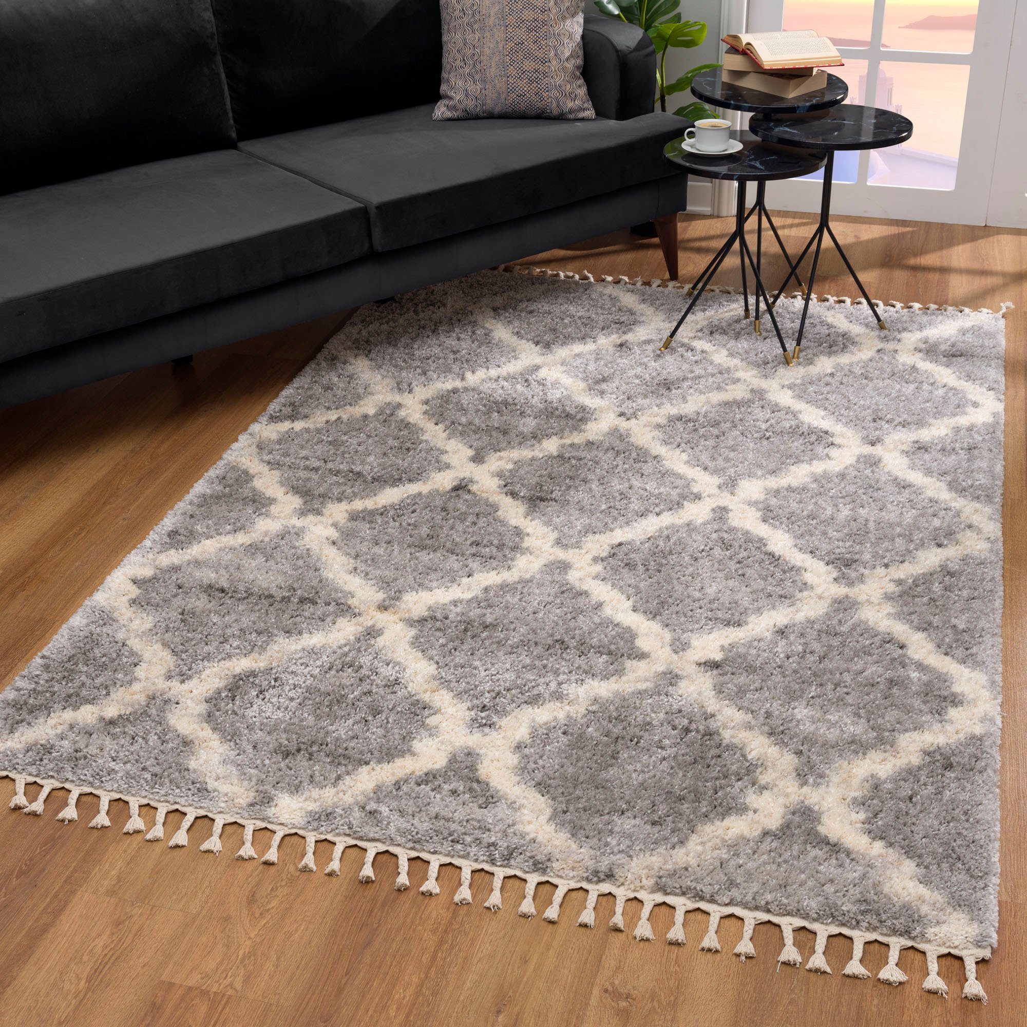 Sanat Hochflor-Teppich Versay 1550, rechteckig, Höhe: 45 mm, Wohnzimmer, Langflor, Shaggy Teppich