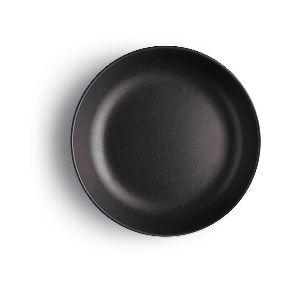 Eva Solo Teller Teller tief 20 cm Nordic kitchen schwarz, Teller tief, Ø20cm, Feinsteinzeug, schwarz