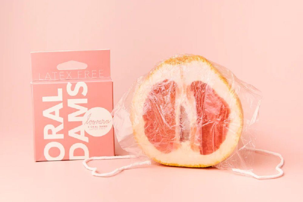 Loovara Kondome Oral Dental Dams Packung mit, 3 St., hypoallergene Oraltücher ohne Duft, transparente, latexfreie und geruchslose Lecktücher