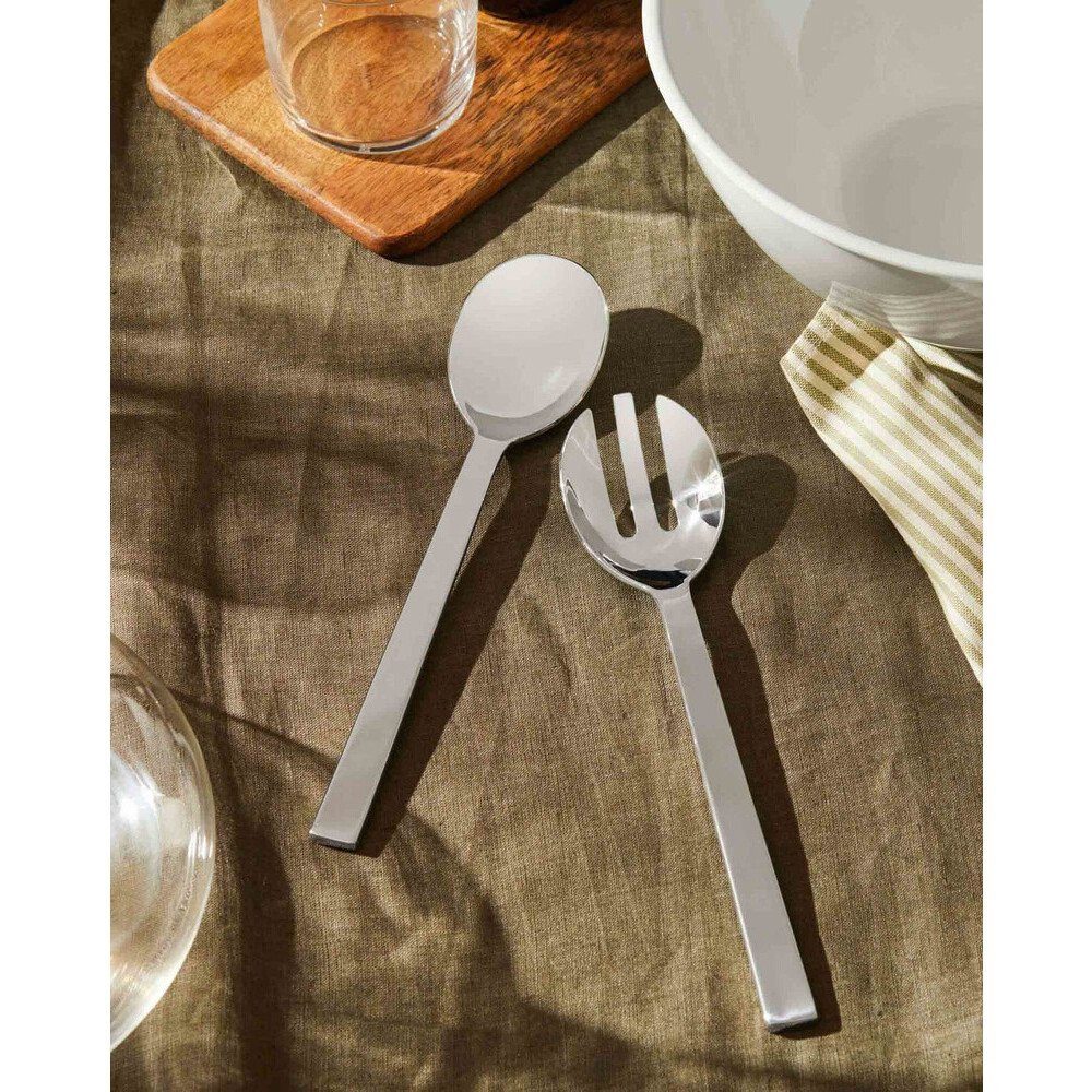 Alessi Salatbesteck Salatbesteck 25 cm Santiago Edelstahl, Salatbesteck, 25,00cm, Edelstahl 18-10