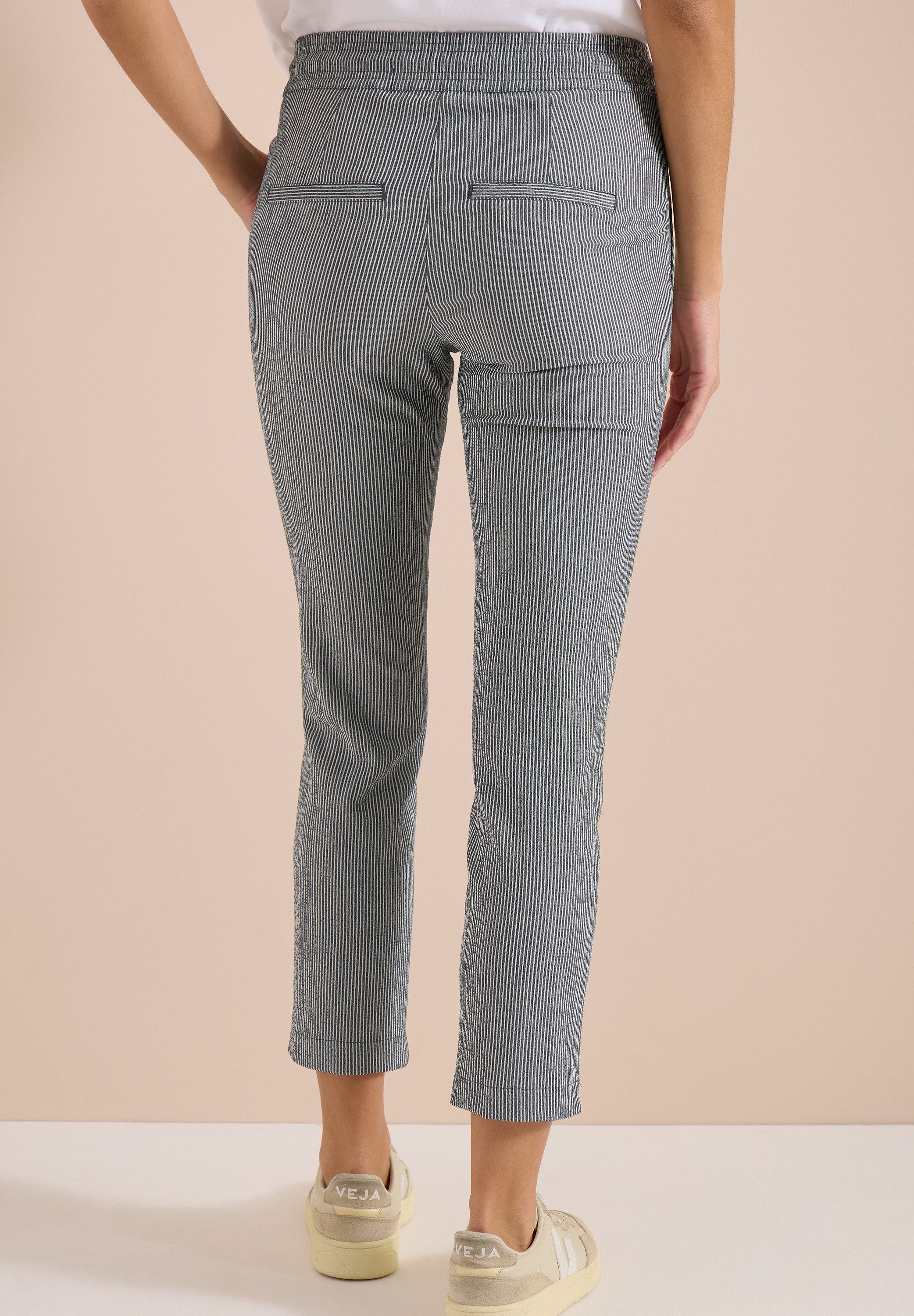CECIL Schlupfhose Style Tracey Seersucker Hose