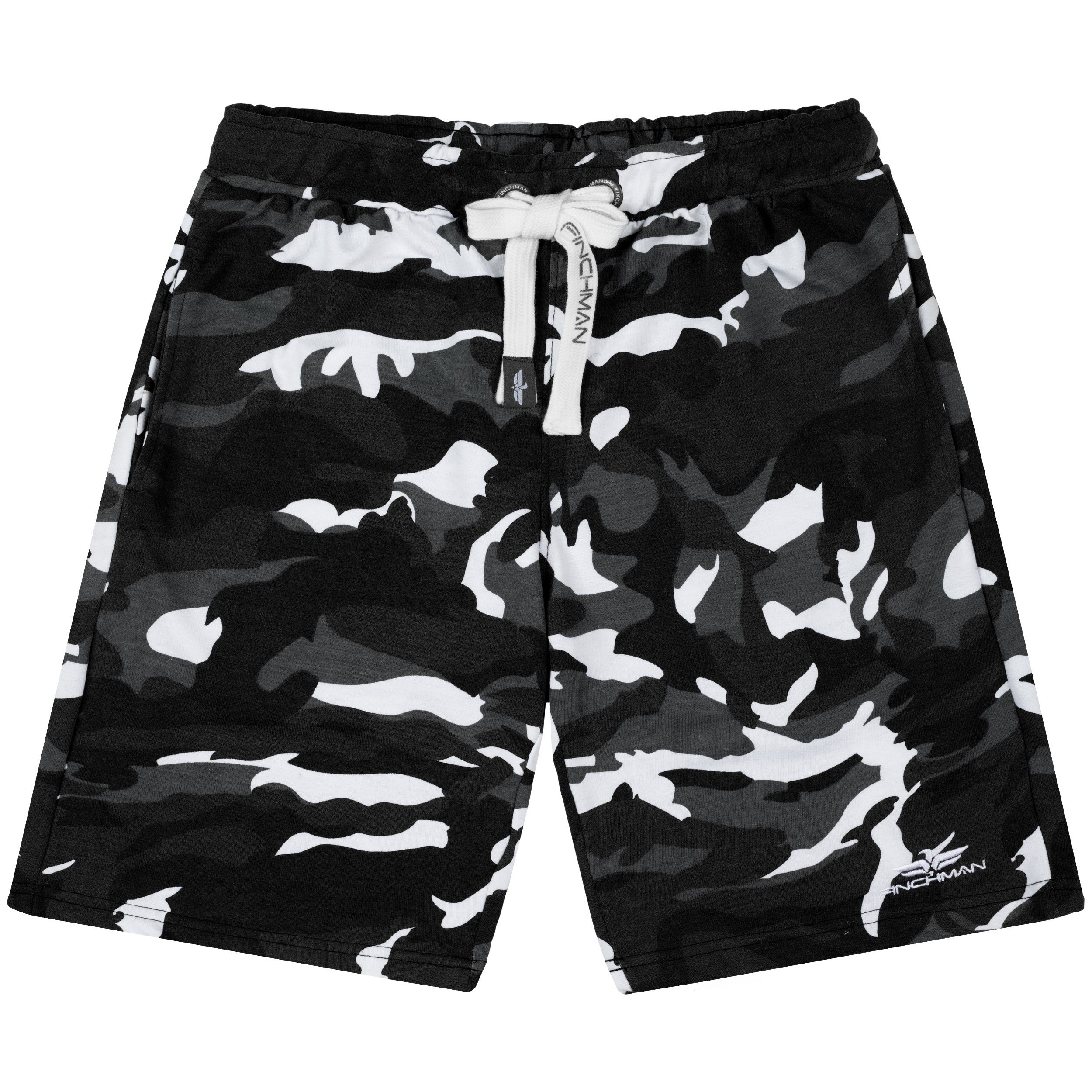 Sweat Herren Sweatpant FM191 Grey Cotton Kurze Cargoshorts Short Finchman Bermuda Hose Camo