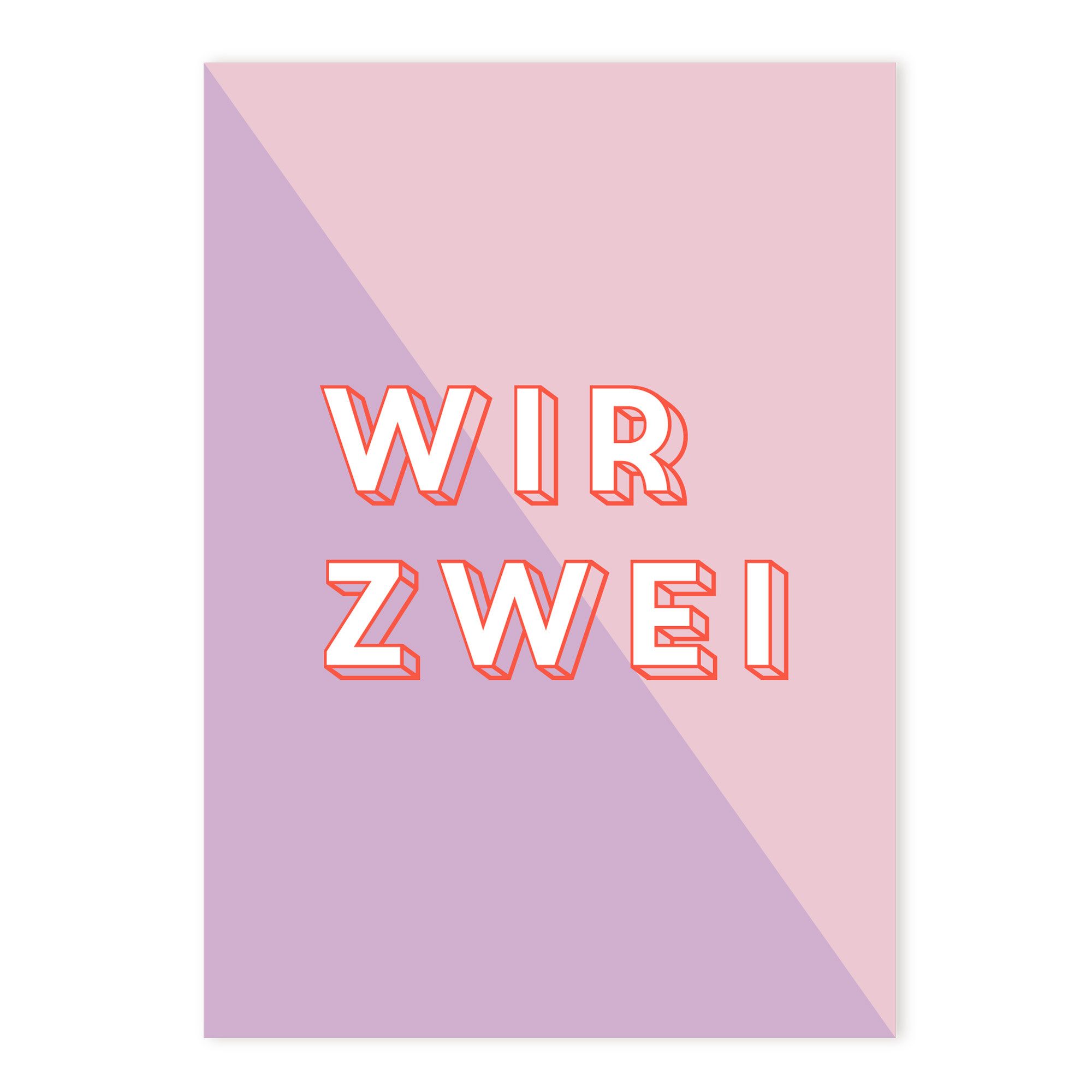 Postkarte Postkarte Wir Zwei