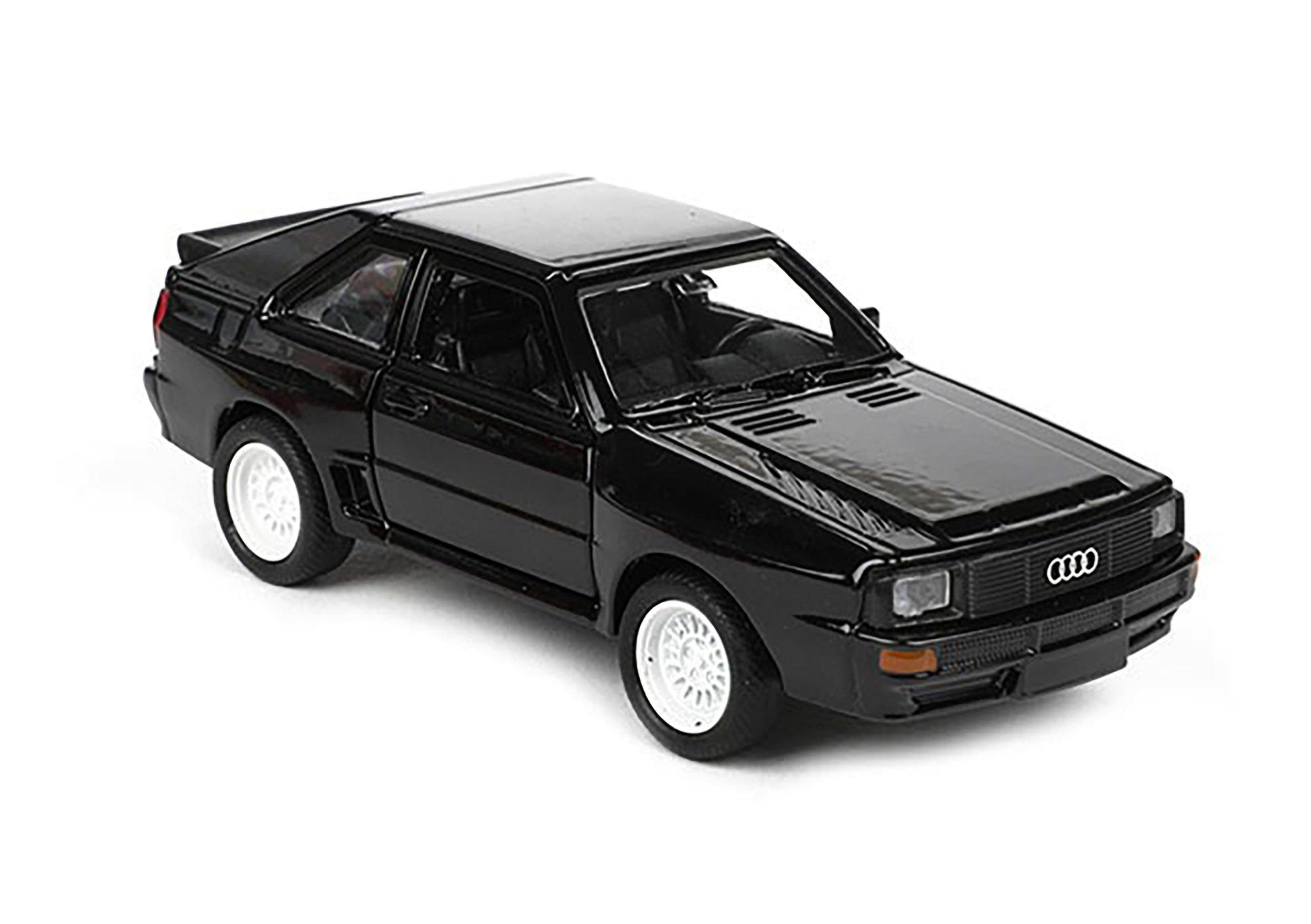 Welly Modellauto Audi Sport Quattro 11,5cm Modellauto Metall Modell Auto 41  (Grün), Spielzeugauto Fahrzeug Kinder Geschenk Spielzeug