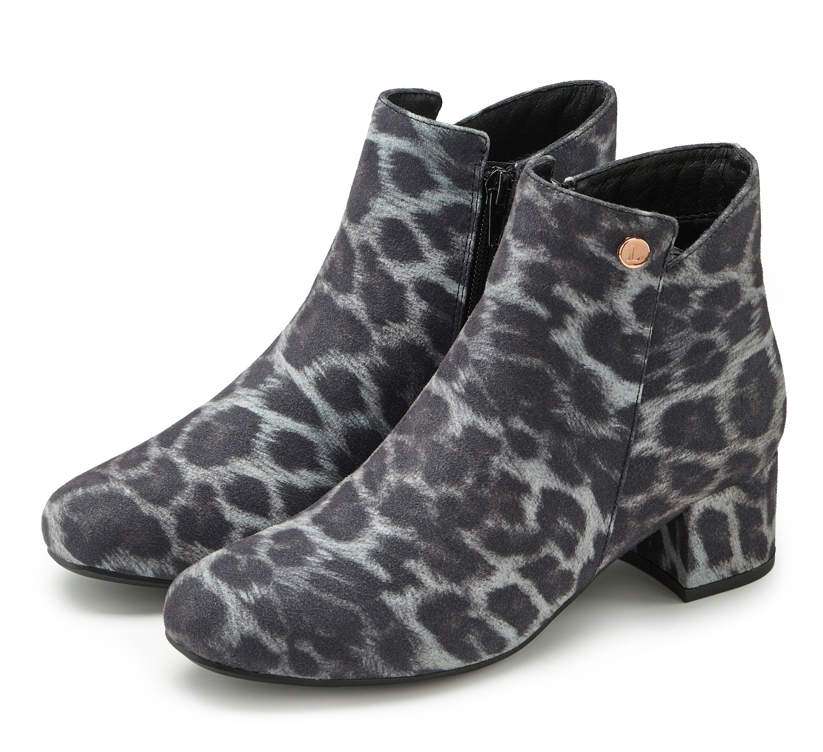 LASCANA Herbststiefelette, Ankle Boots, Stiefel, Stiefelette mit bequemen Blockabsatz VEGAN