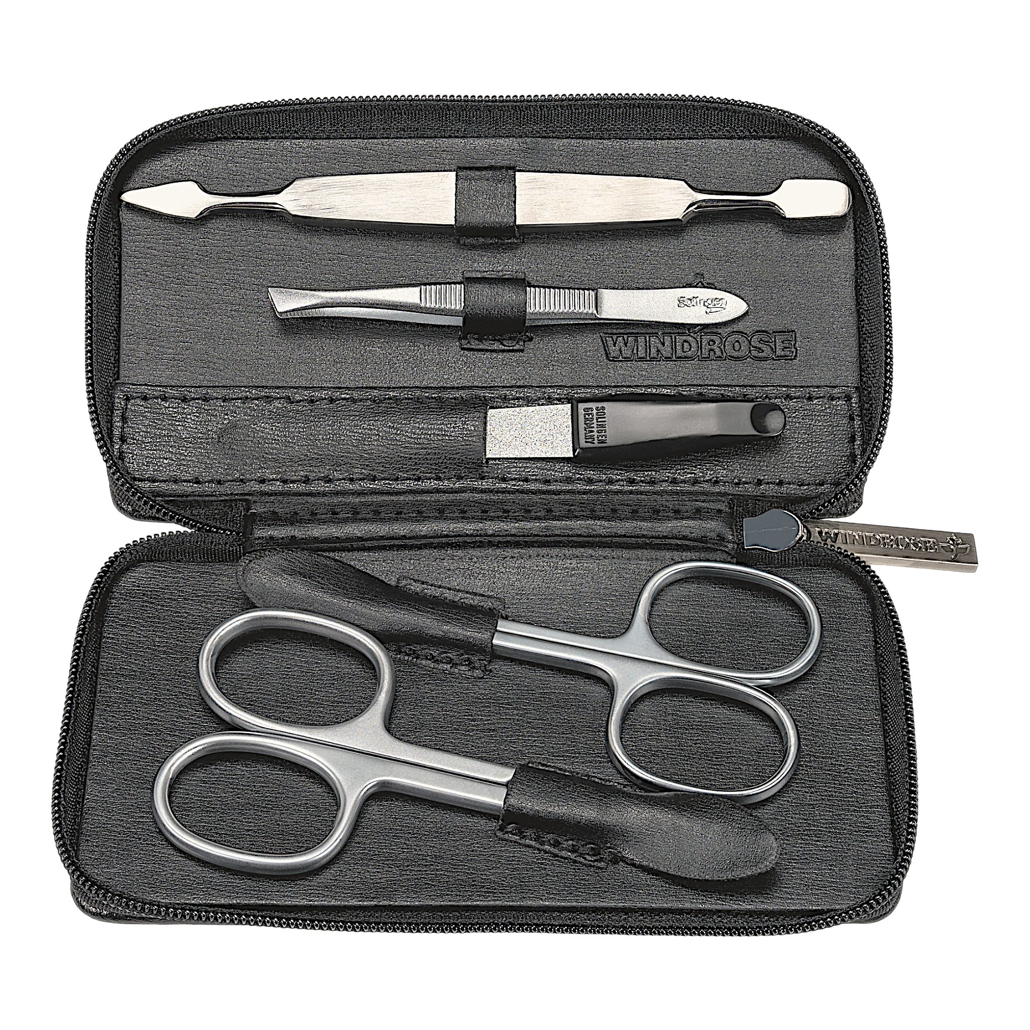 WINDROSE Maniküre-Etui 5-teiliges Maniküretui Ambiance, Bestückung aus dem Hause Becker/Solingen