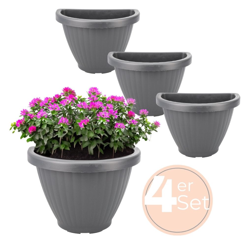 GarPet Blumentopf 4x Blumentopf Wand Blumen günstig online kaufen