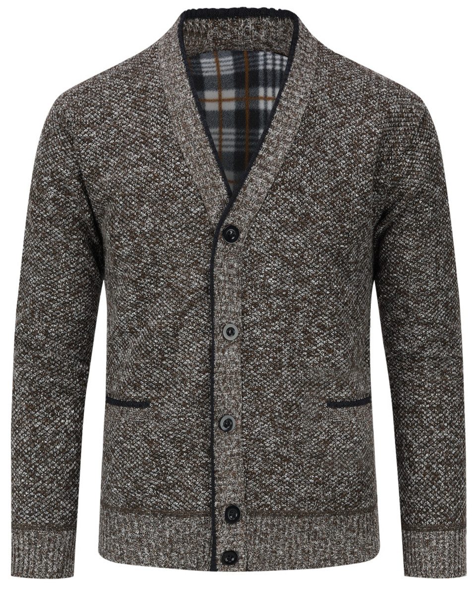 Allthemen Cardigan Herren Strickjacke mit V günstig online kaufen