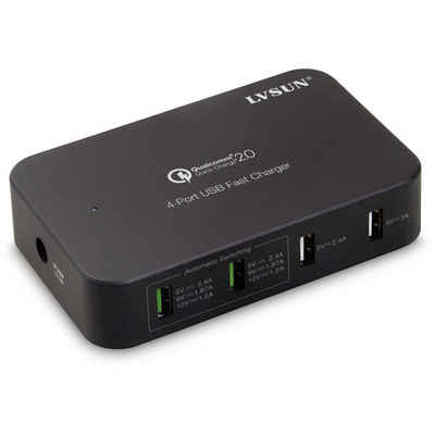 LVSUN USB-Ladestation USB-Ladegerät (Qualcomm Quick Charge 2.0)