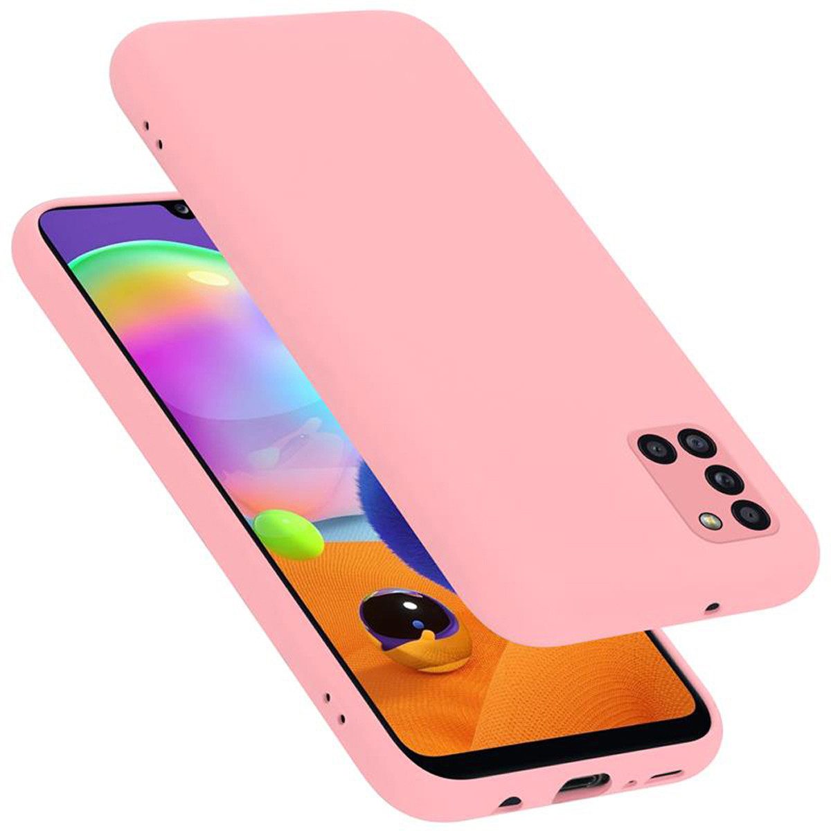 Cadorabo Handyhülle für Samsung Galaxy A31 Hülle Samsung Galaxy A31, Flexible Hülle TPU Silikon Schutzhülle Back Cover Case