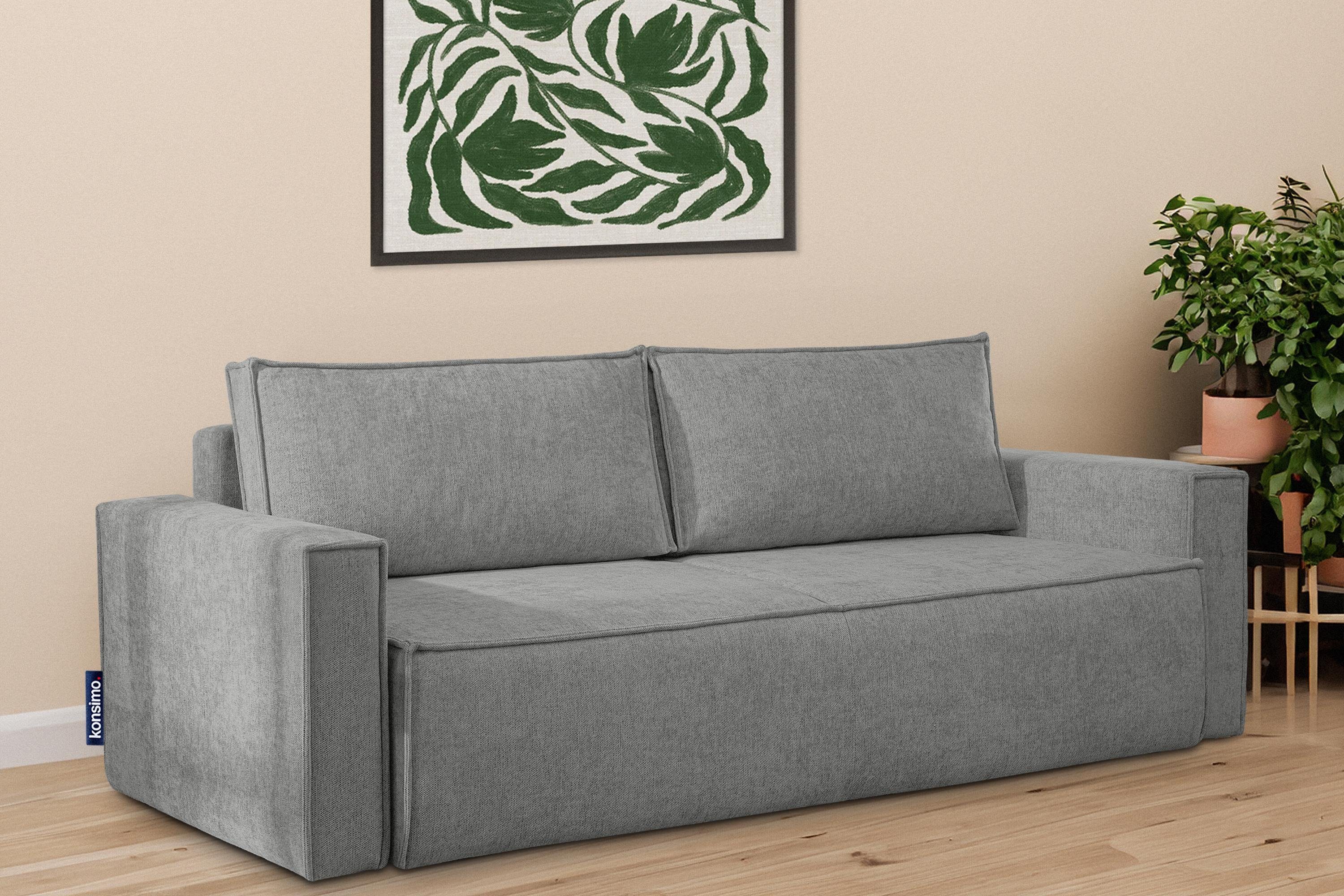 Konsimo Schlafsofa NAPI II Schlaffunktion Armlehnen, mit EU, mit hergestellt in der Schlafsofa Modern