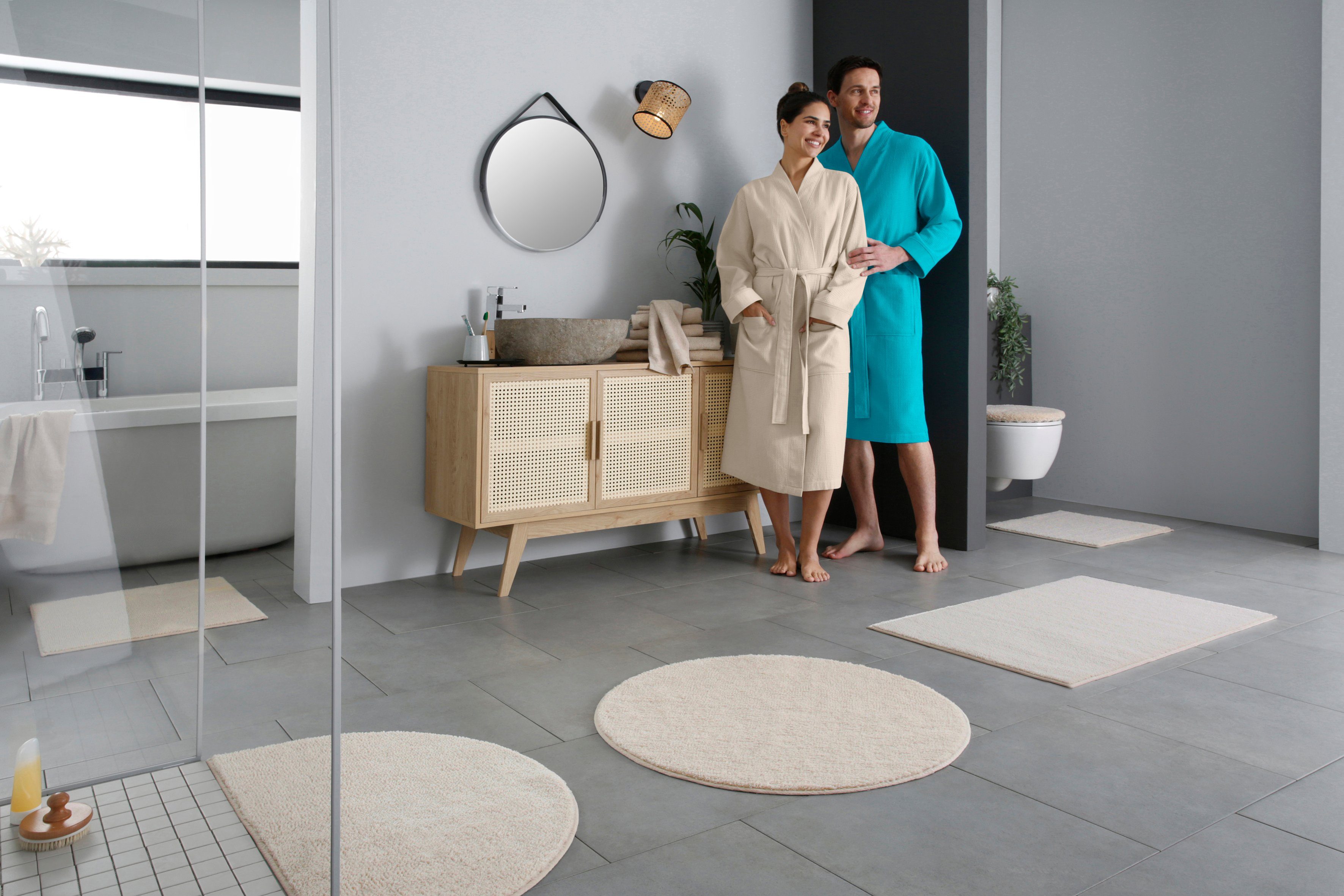 my home Badematte Vanessa, Badvorleger, Badezimmer günstig online kaufen