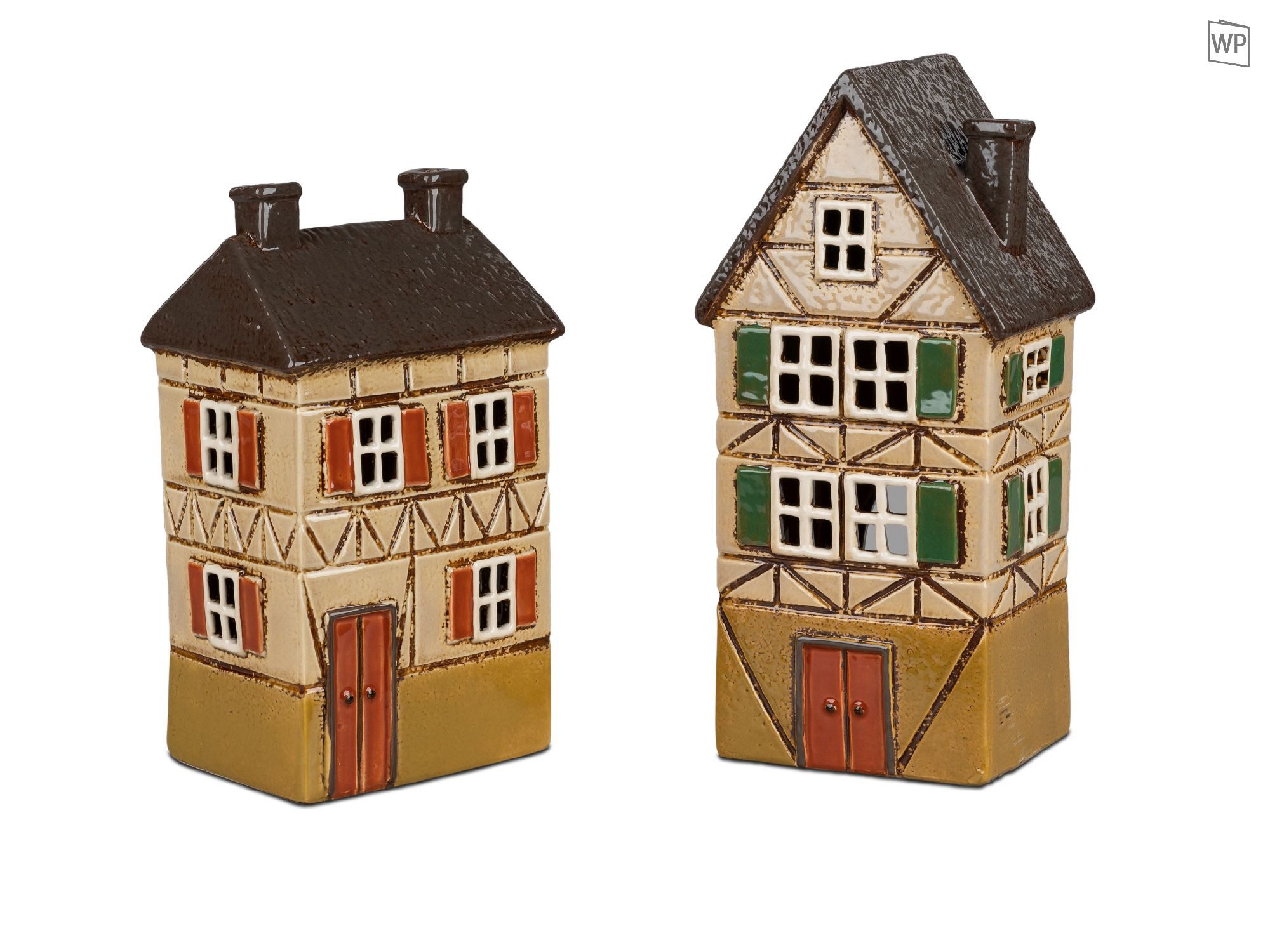 formano Windlicht Häuser, Höhe: 26cm, Farbe: Mehrfarbig, Motiv: Haus