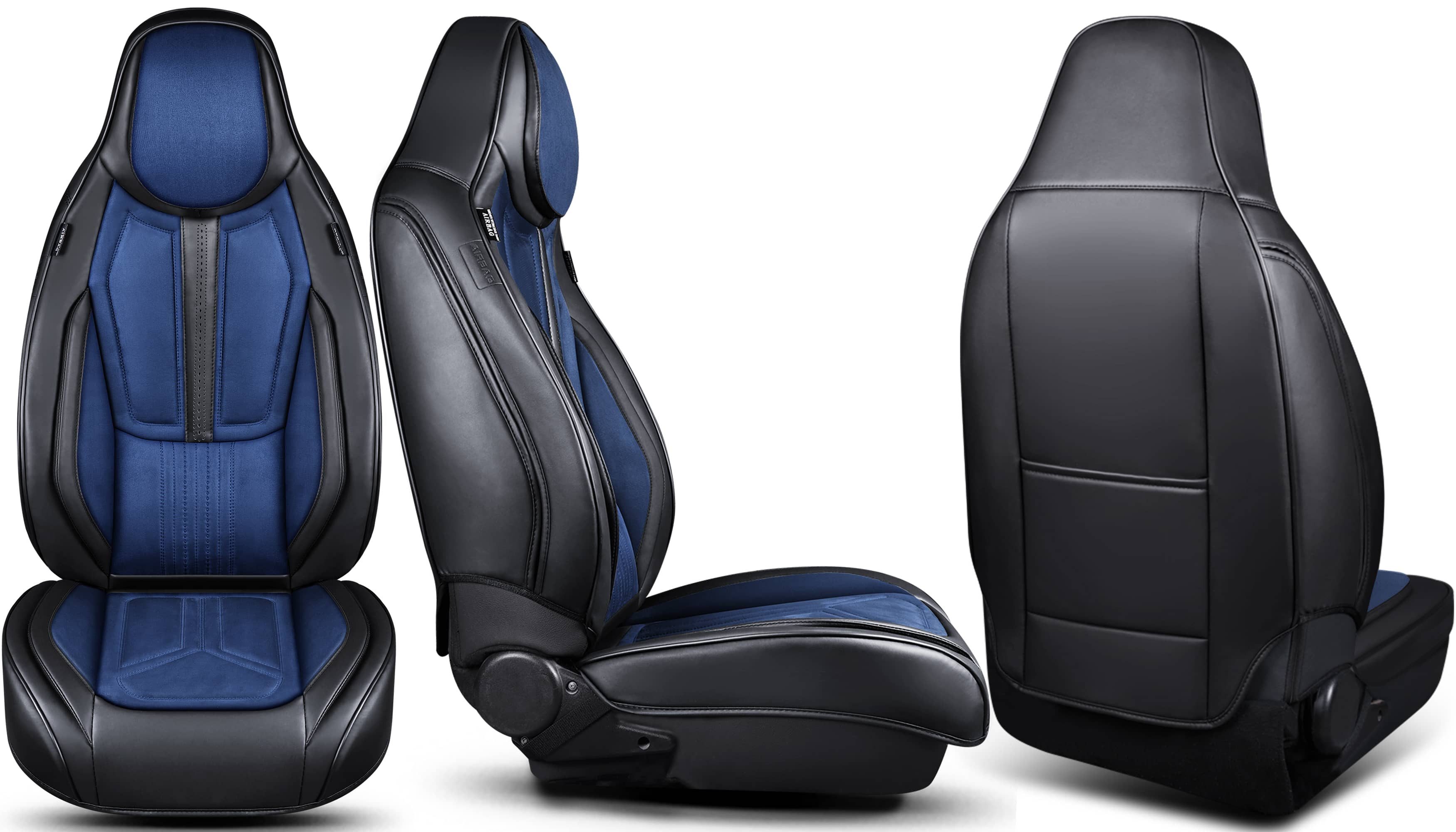 BREMER SITZBEZÜGE Autositzbezug für Hyundai i10 1. Gen. Bj 2008-13 (DS5), Set, Schonbezüge Sitzbezüge Fahrer und Beifahrer, in Schwarz/Blau