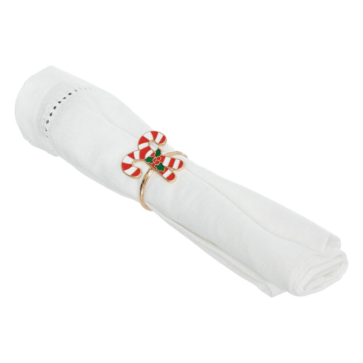 Atmosphera Créateur d'intérieur Serviettenring, Metall, (2er-Set), mit Weihnachtsmotiv