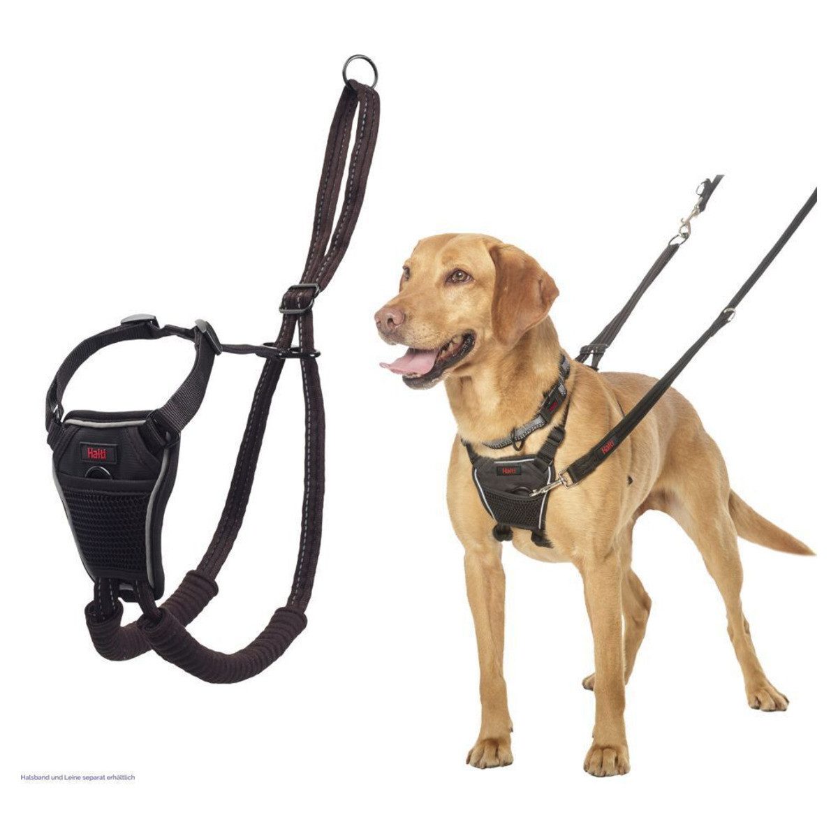 HALTI Hunde-Erziehungsgeschirr Anti-Zug-Geschirr No Pull Harness schwarz