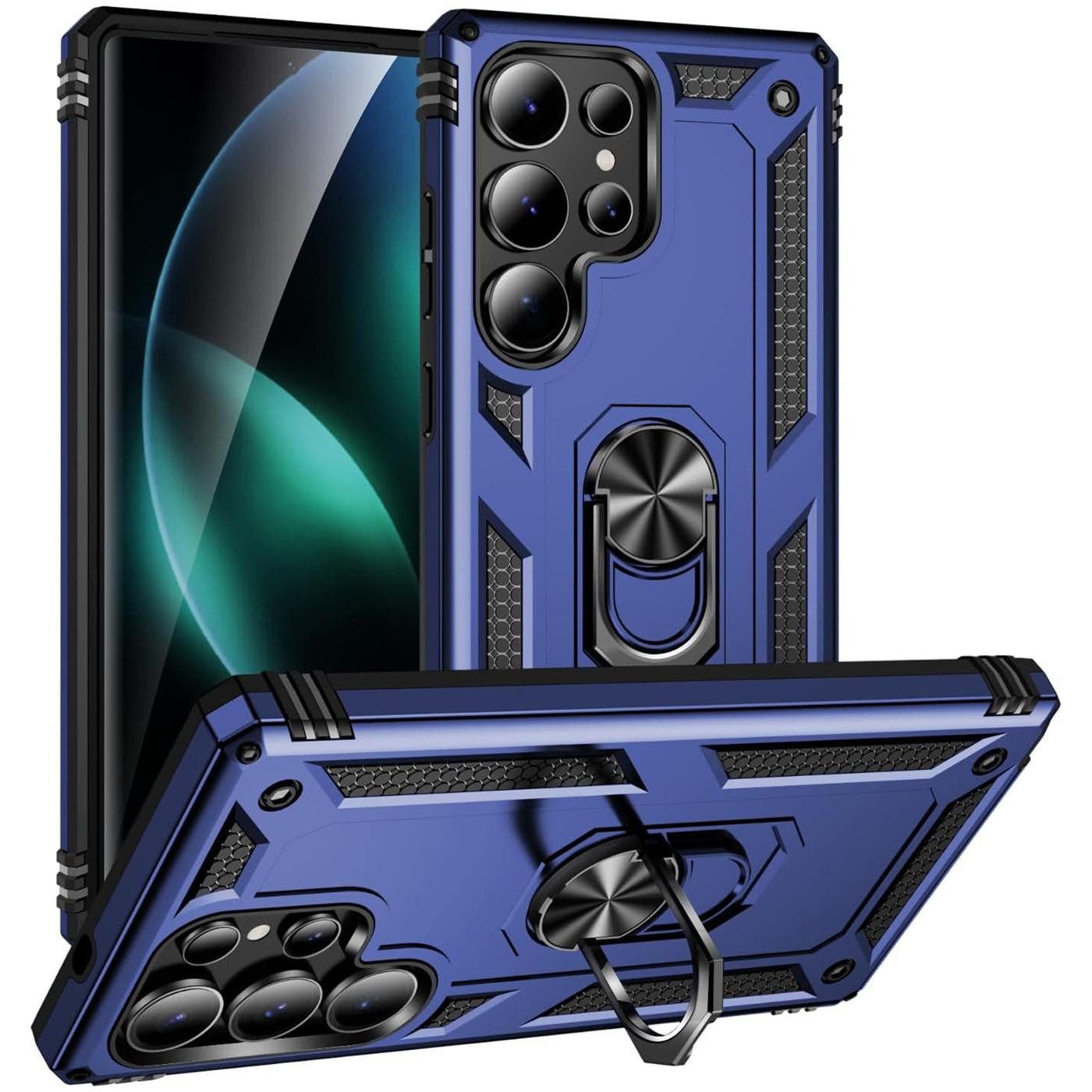 CoolGadget Handyhülle Armor Shield Case für Samsung Galaxy S26 Ultra 6,9 Zoll, Outdoor Cover mit Magnet Ringhalterung Hülle für Samsung S26 Ultra