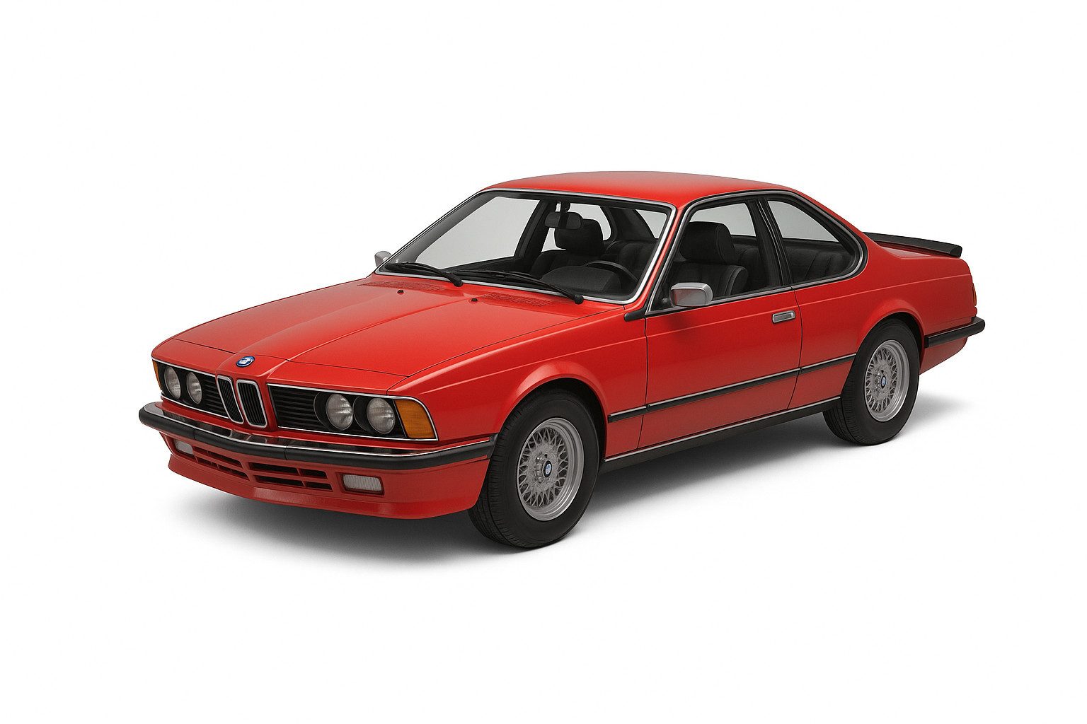 BMW Modellauto BMW Miniatur 635 CSi Coupé Modellauto 1:18 rot Diecast Sammlermodell, (1-tlg)