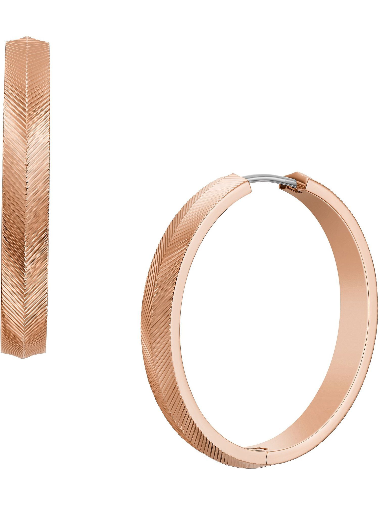 Fossil Paar Creolen Fossil Damen-Creolen...