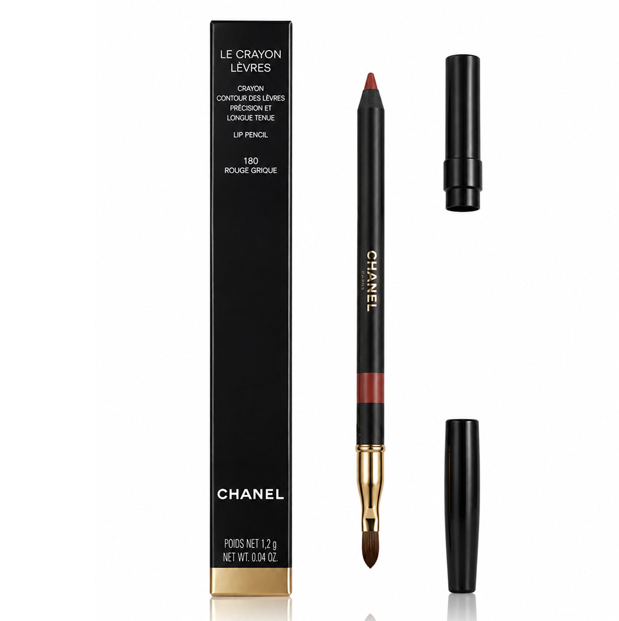 CHANEL Lipliner Chanel Le Crayon Lèvres Longwear 180 Rouge Brique Pencil Lip Pencil