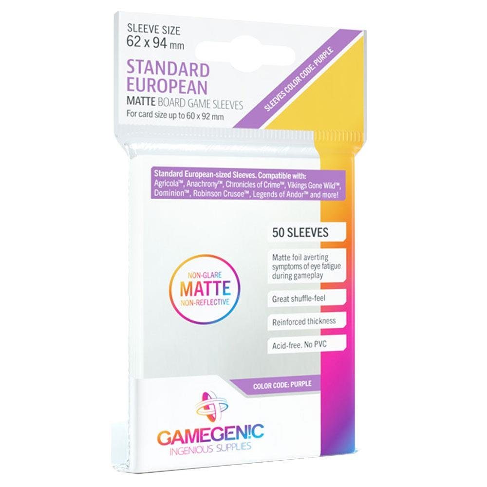 Spiel Matte Standard-European Hüllen 62x94mm 50 Stück