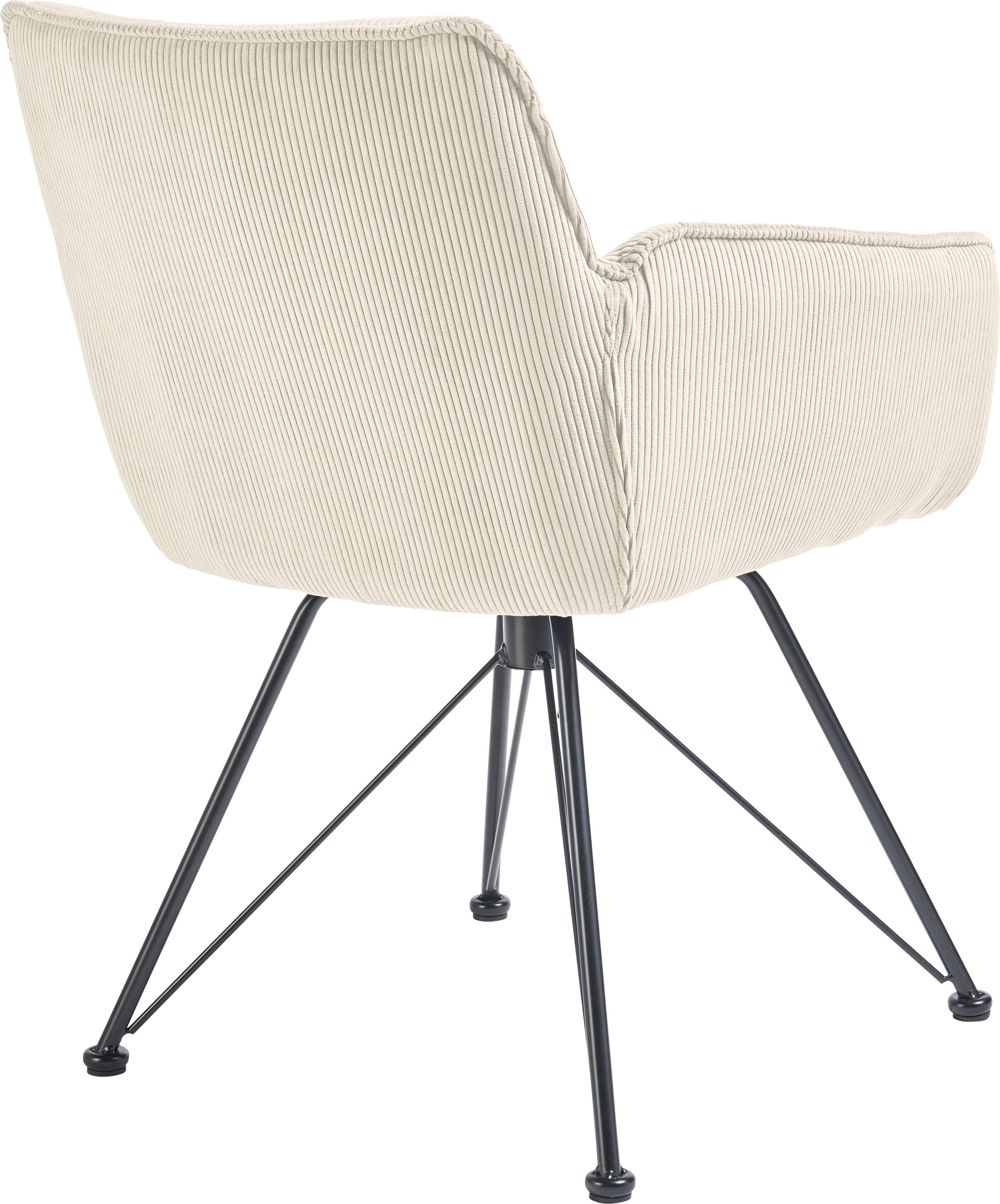 set one by Musterring Armlehnstuhl Frisco, 2er Set, 2 Farbvarianten, Sitzhöhe 50 cm