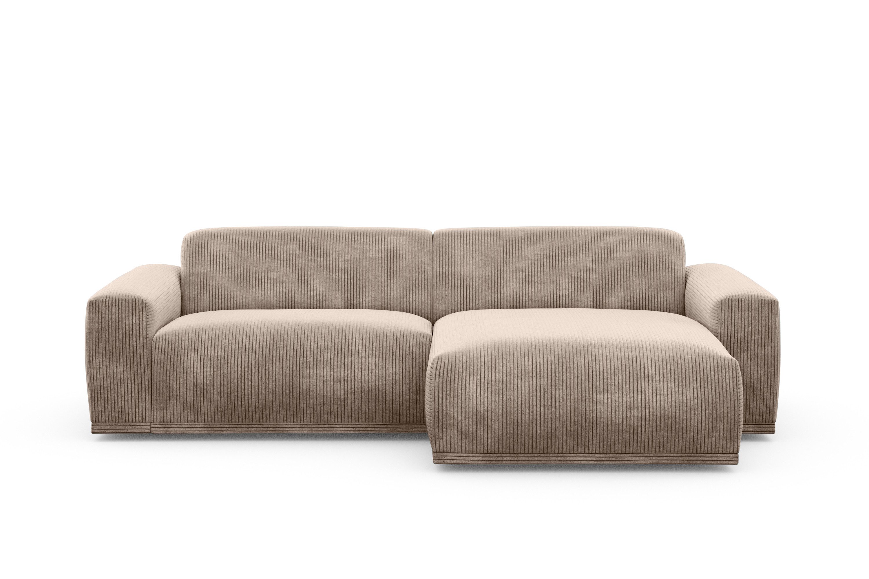 TRENDMANUFAKTUR Ecksofa Braga, mit hochwertigem Kaltschaum, L-Form, in Cord günstig online kaufen