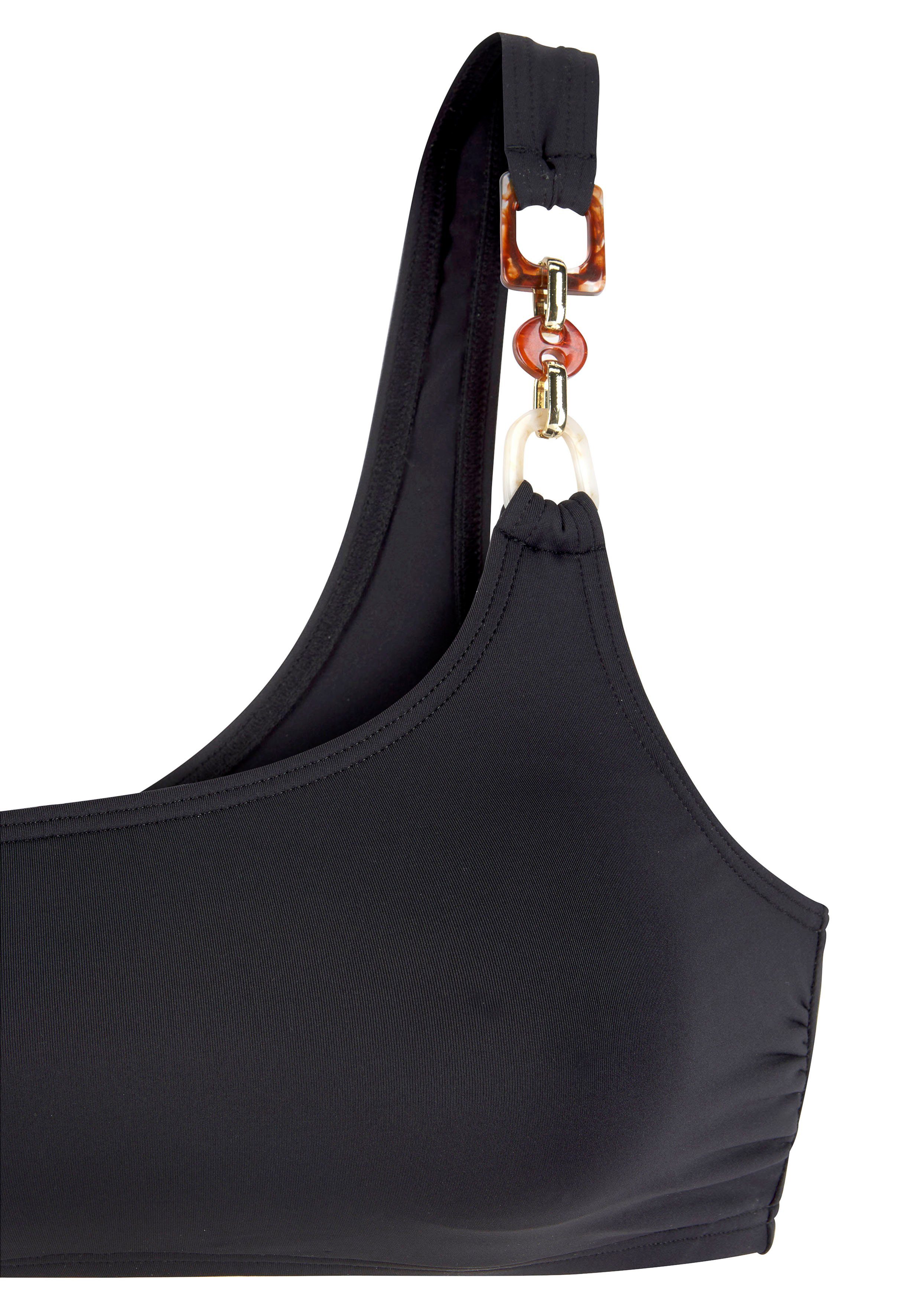 LASCANA Bustier-Bikini-Top Yves, mit elegantem Schmuckdekor