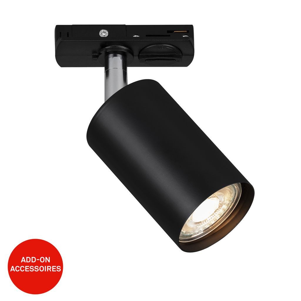 Briloner Leuchten LED Deckenleuchte 8005015, Dimmfunktion, ohne Leuchtmittel, Abhängig vom Leuchtmittel - Warmweiß / Neutralweiß / Kaltweiß, Spotlight 138 mm Schwarz max. 9W Schienensystem Rail Wohnzimmer Büro