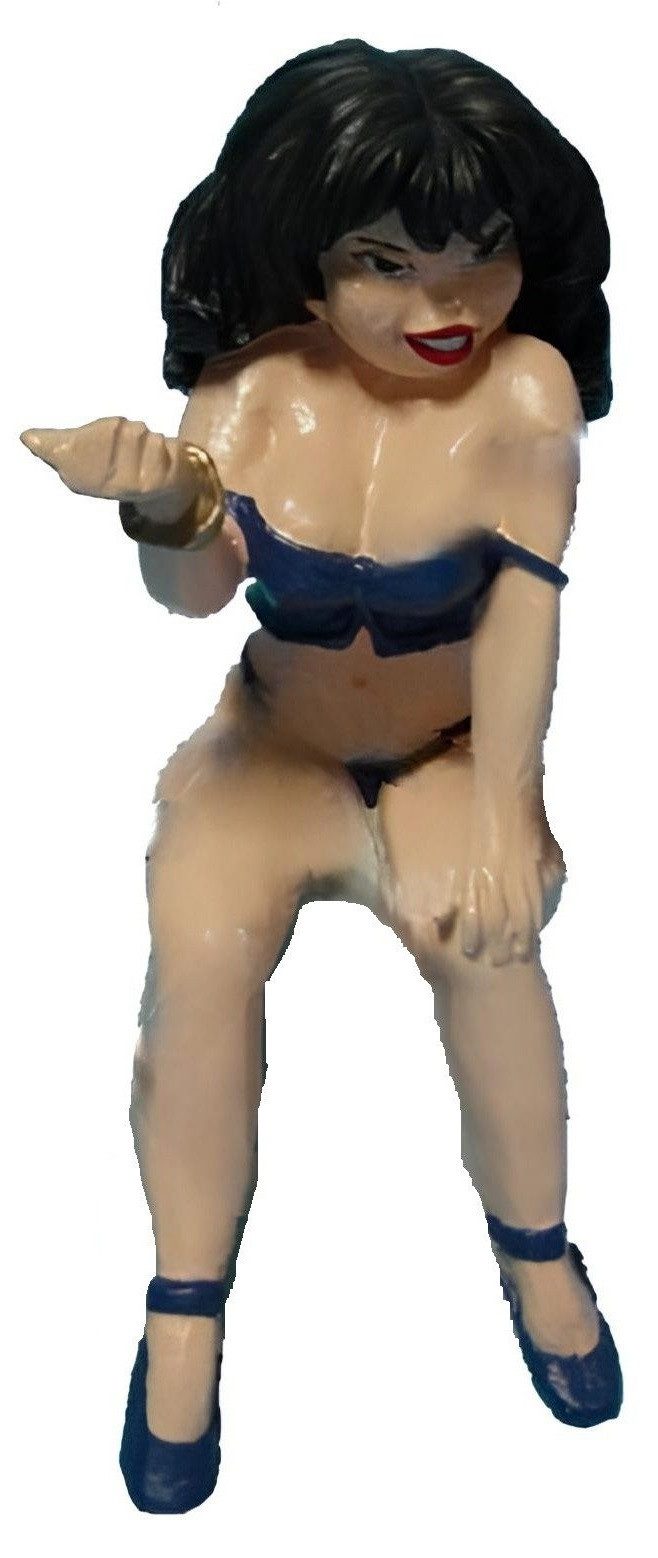 JVmoebel Skulptur Elegante Frau Figur aus hochwertigem Material in edler Farbgebung (Frau Material : Kunststoff 35 cm Höhe), Made in Europa