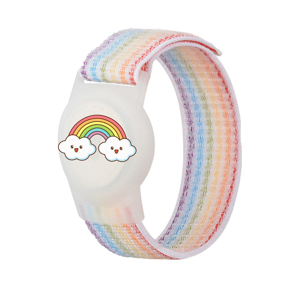 Hurtel GPS-Armband Kinderarmband GPS-Ortungsgerät (fuer AirTag, wasserdicht, Klett, 12 g, Kinder)
