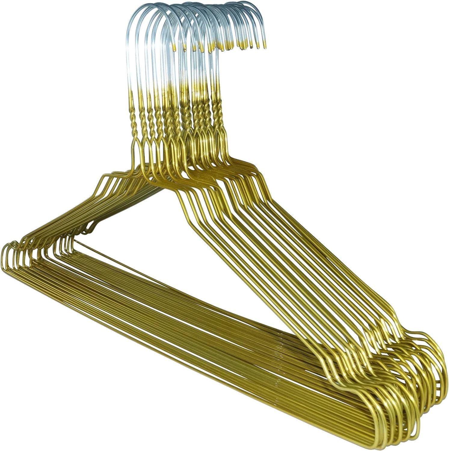 Kleiderbügel Drahtbügel Drahtkleiderbügel Metall Hemdenbügel Blusenbügel Gold