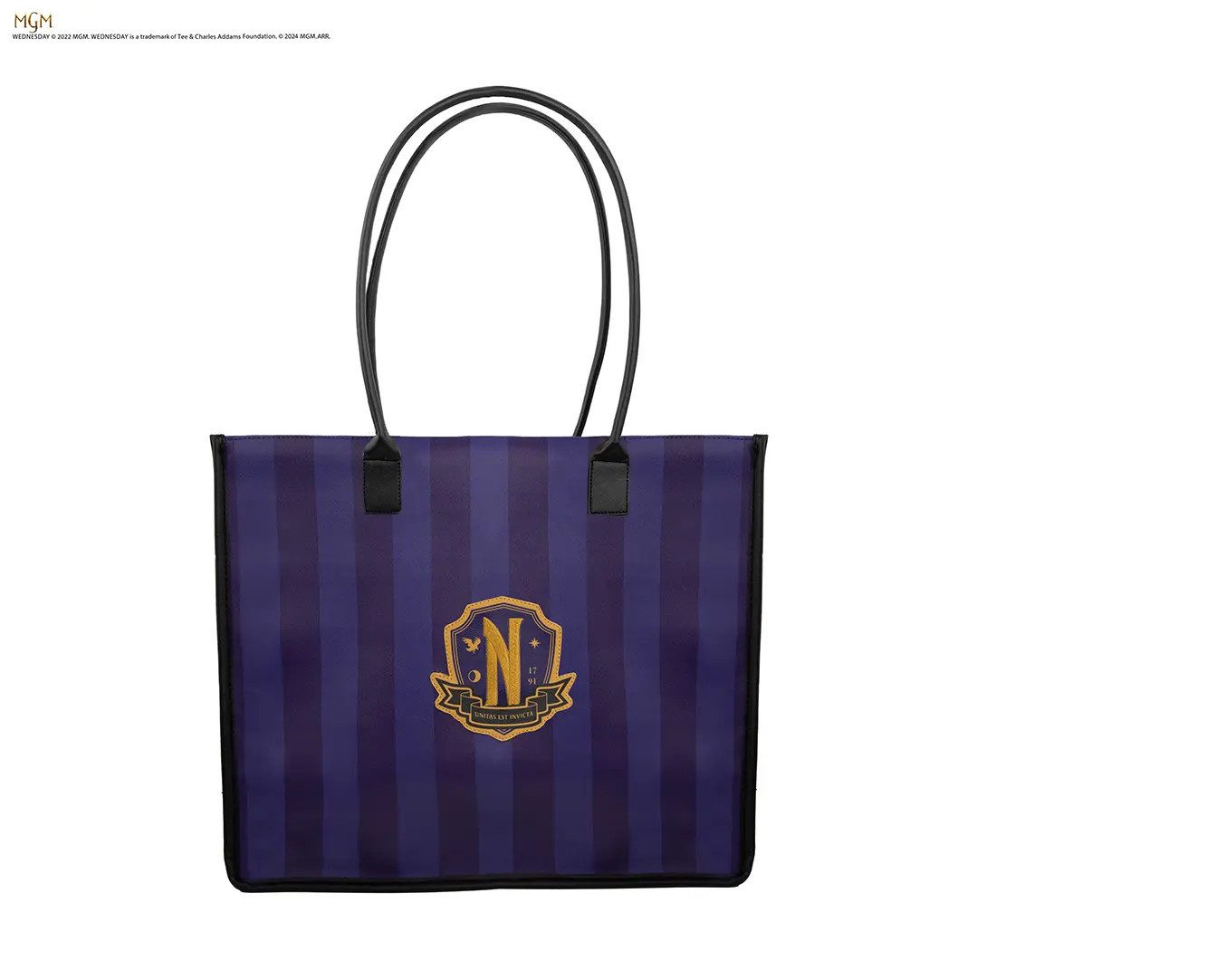 Cinereplicas Handtasche Shopping bag Tasche Nevermore Academy purple - Wednesday (1-tlg)