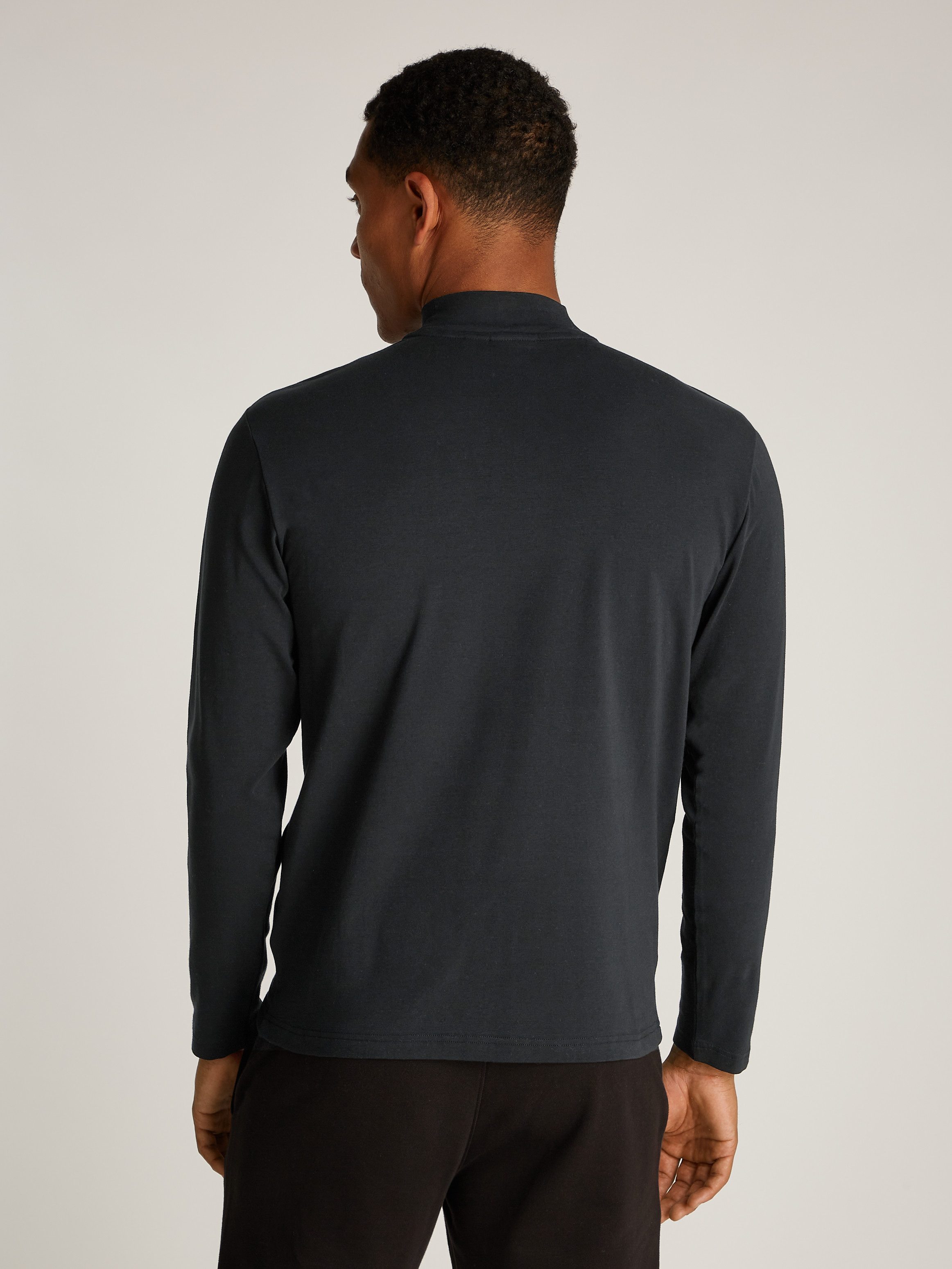Calvin Klein Stehkragenshirt NANO LOGO LS günstig online kaufen