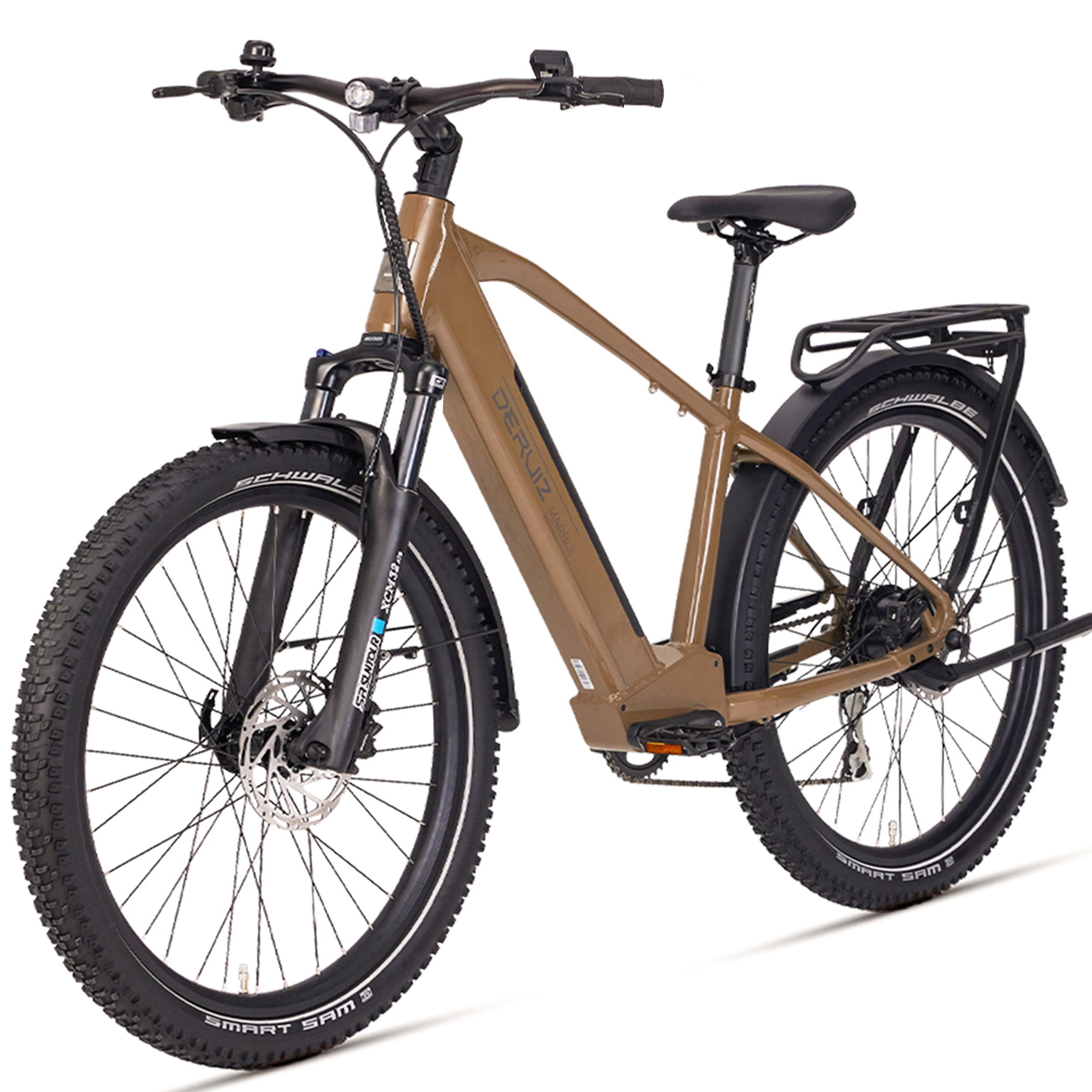DERUIZ E-Bike Mountainbike 20 zoll E‑Faltrad/28 zoll Deruiz SUV, für Alltag & Abenteuer, 8 Gang SHIMANO RD-M360 SGS Schaltwerk, Kettenschaltung, Heckmotor, 644 Wh, Drehmomentsensor, Pedalunterstützung