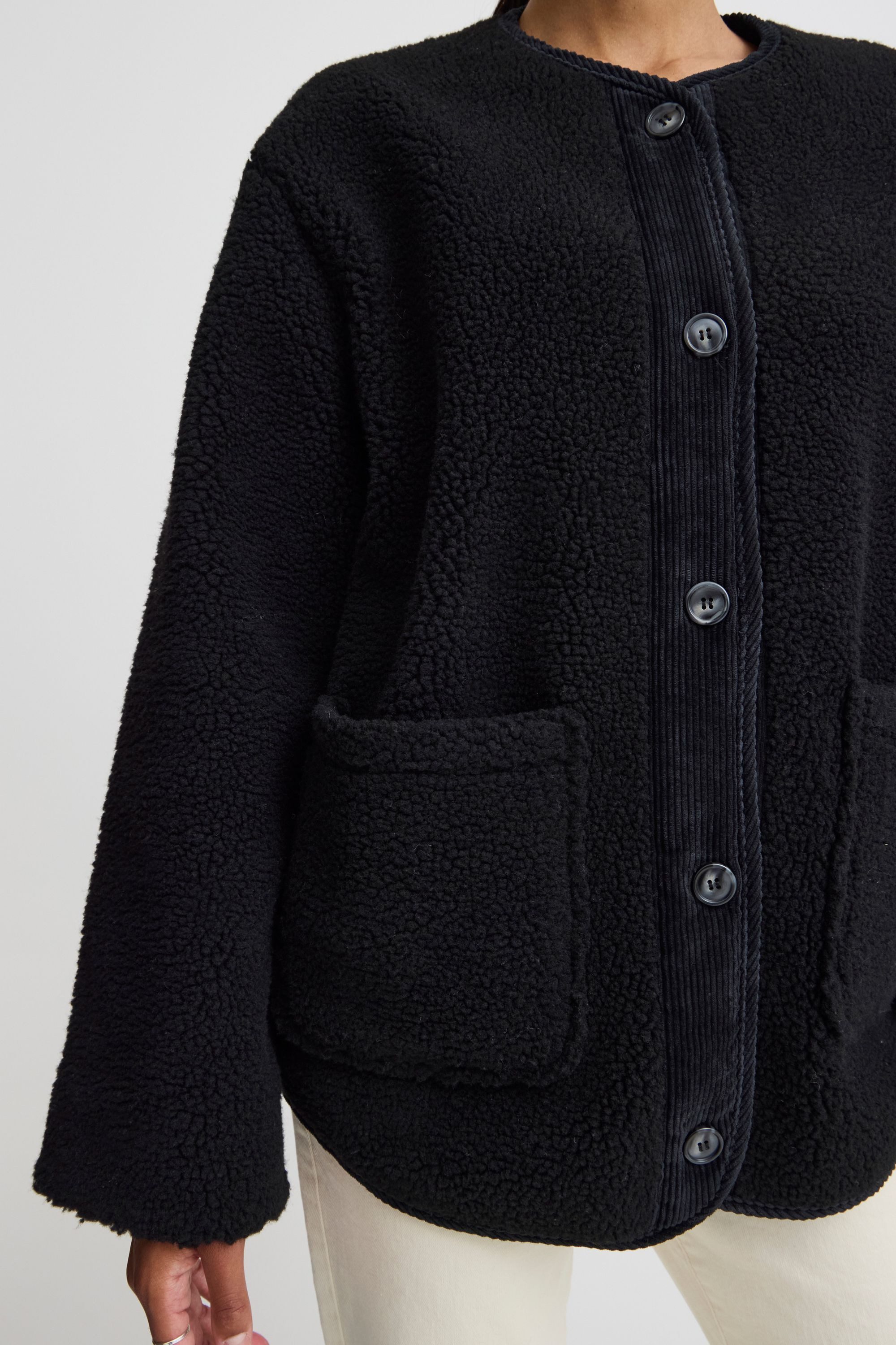 b.young Blusenjacke Plüschjacke