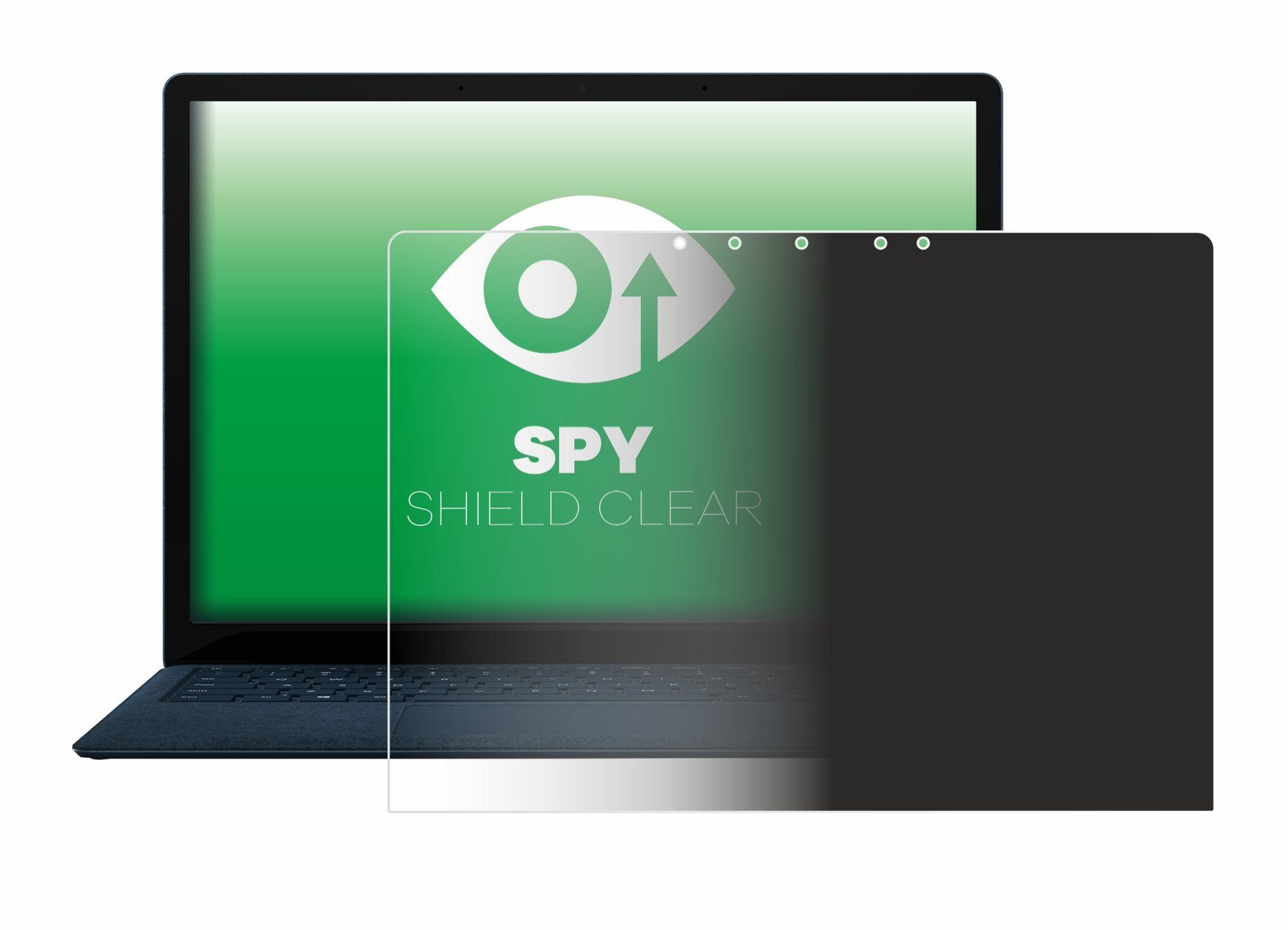 upscreen Blickschutzfolie für Microsoft Surface Laptop 4 13.5",  Displayschutzfolie, Blaulichtfilter Privacy Folie Schutzfolie Sichtschutz  klar Anti-Spy