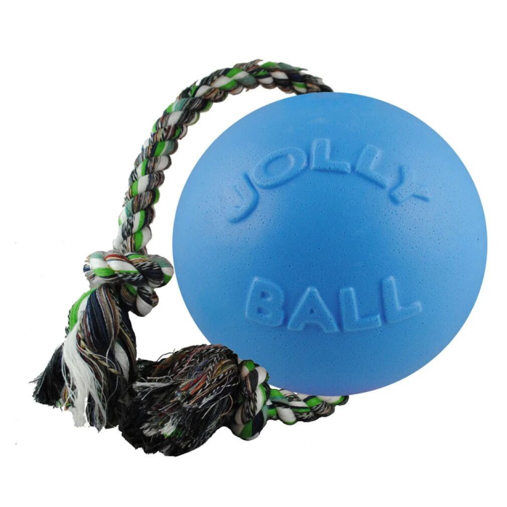 Jolly Pets Tierquietschie Jolly Ball Romp-n-Roll 15cm Hellblau (Heidelbeerenduft)