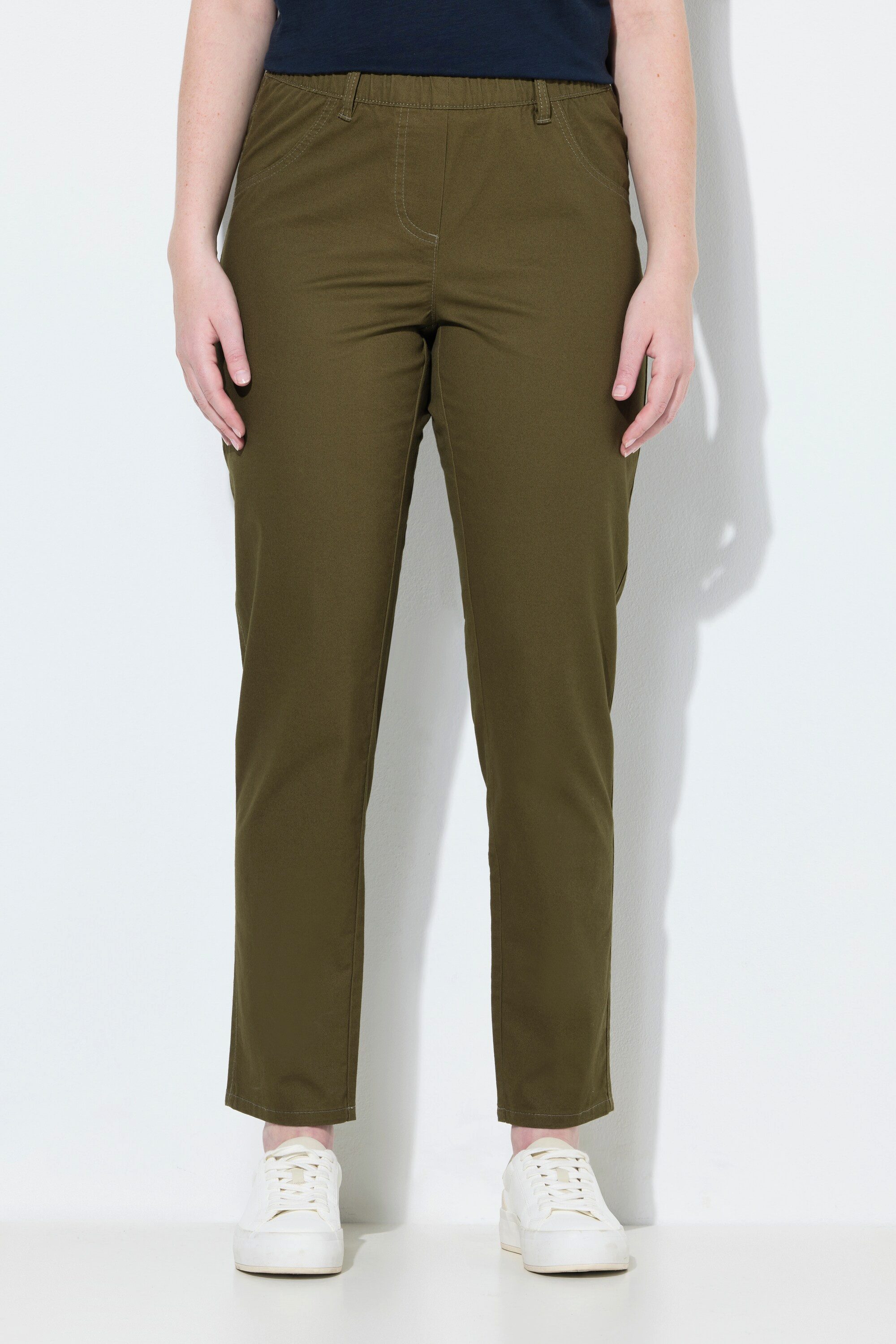 Ulla Popken Jeggings Jeggings Elastikbund schmales Bein Biobaumwolle günstig online kaufen