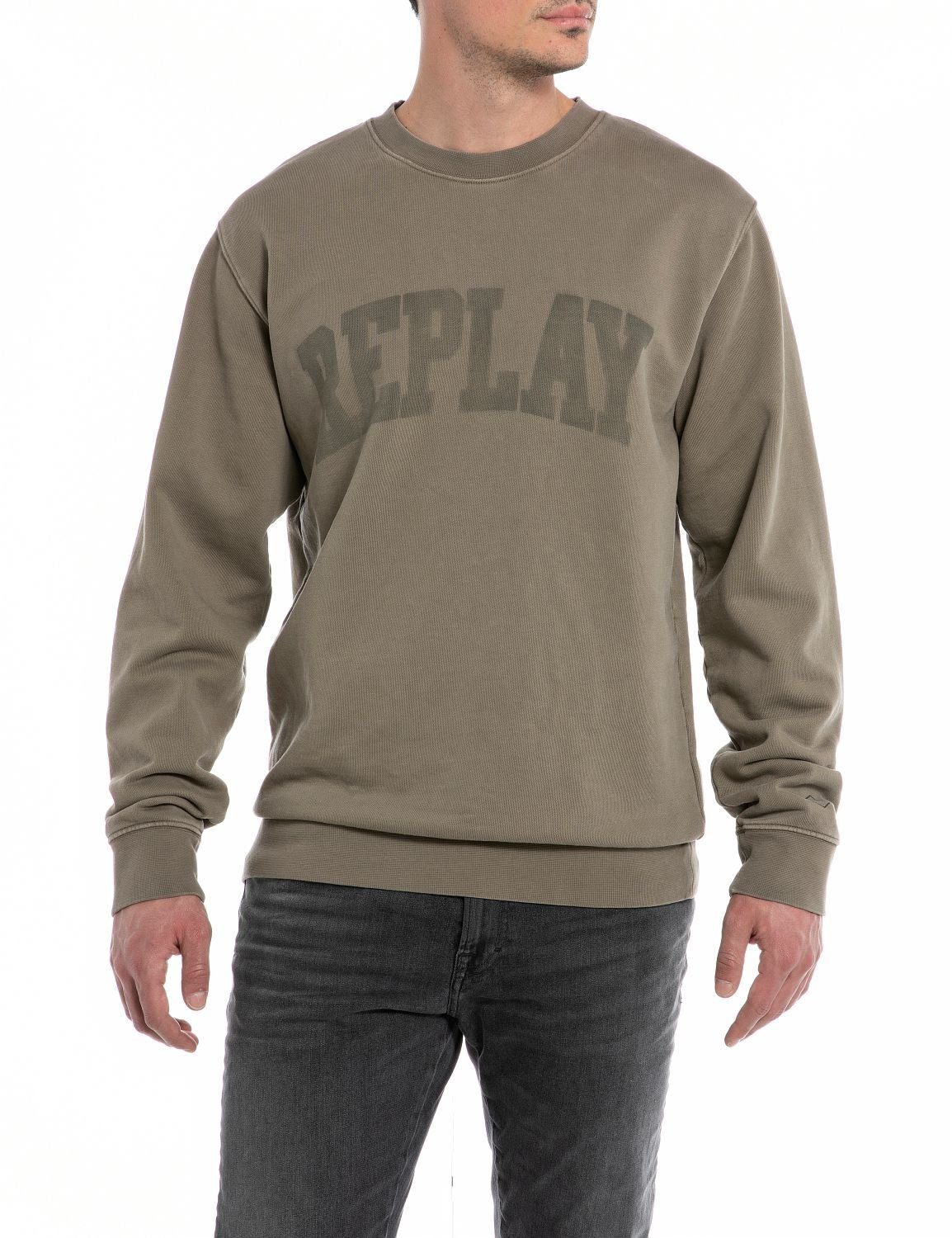 Replay Sweatshirt mit Logo-Aufdruck auf der Vorderseite