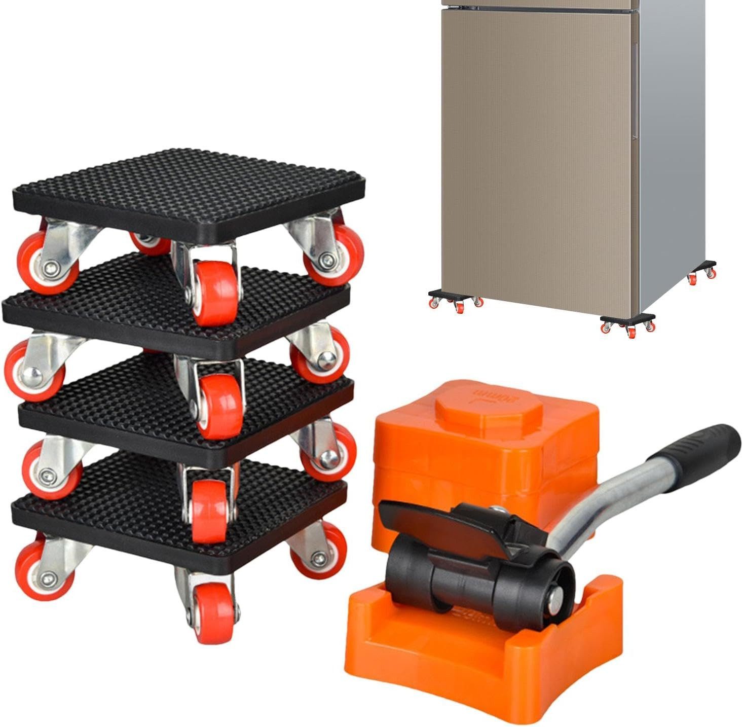 Transportwagen Möbeltransport Set 4 robuste Transportroller, Möbelroller, Rollbrett