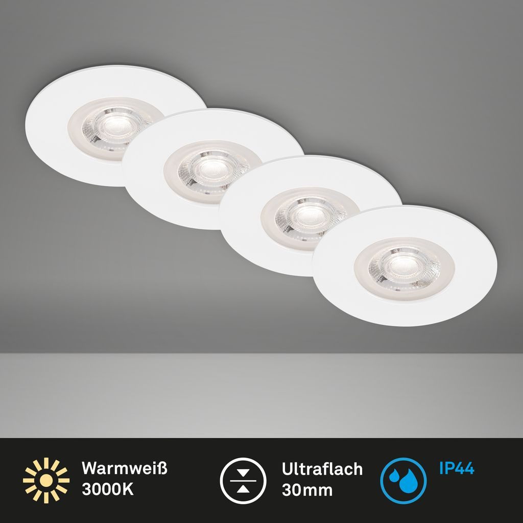 Briloner Leuchten Tischleuchte 7687126, LED fest integriert, 3000K - Warmweiß