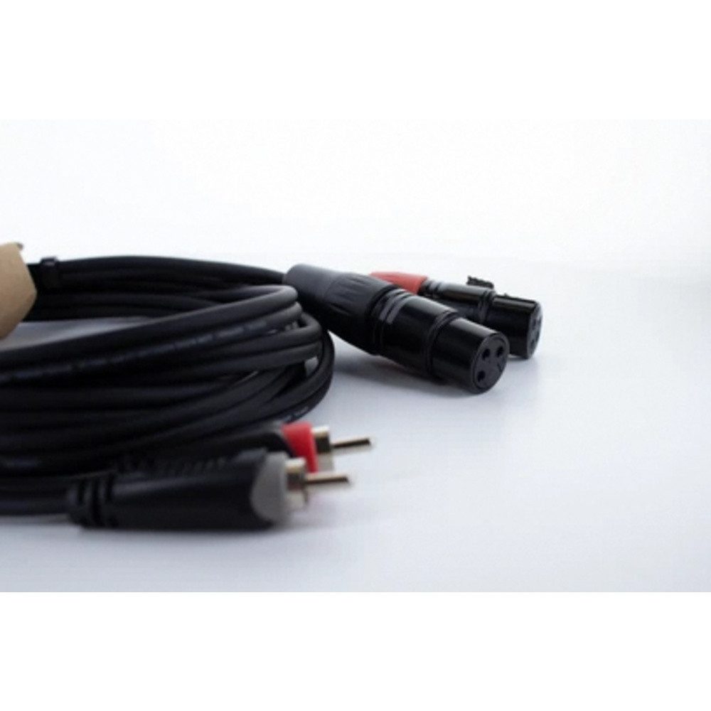 Cordial Cordial EU 1 FC XLR Verbindungskabel [2x XLR-Buchse 3 polig - 2x Cinch Audio-Kabel, (100.00 cm) von Cordial