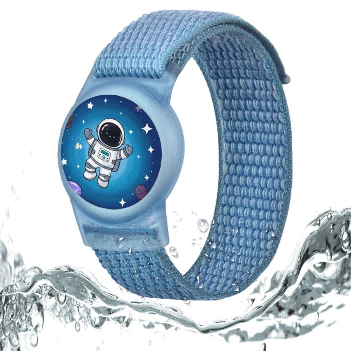 TECH PROTECT Armband kompatibel mit AirTag 1/2 (Einzelprodukt), Kinderfreundliches Armband mit stoßfester Schutzhülle