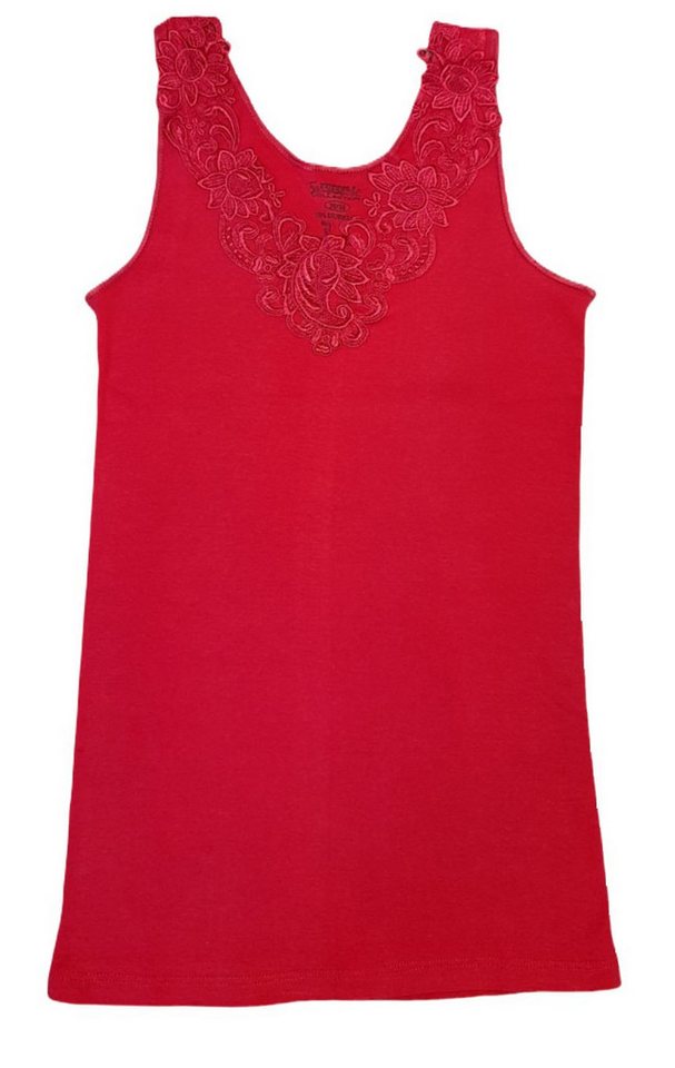 Toker Collection® Achselhemd Damen Unterhemd mit extra breiter Spitze (1 Stück, einzeln gepackt) Spitze in vielen Varianten
