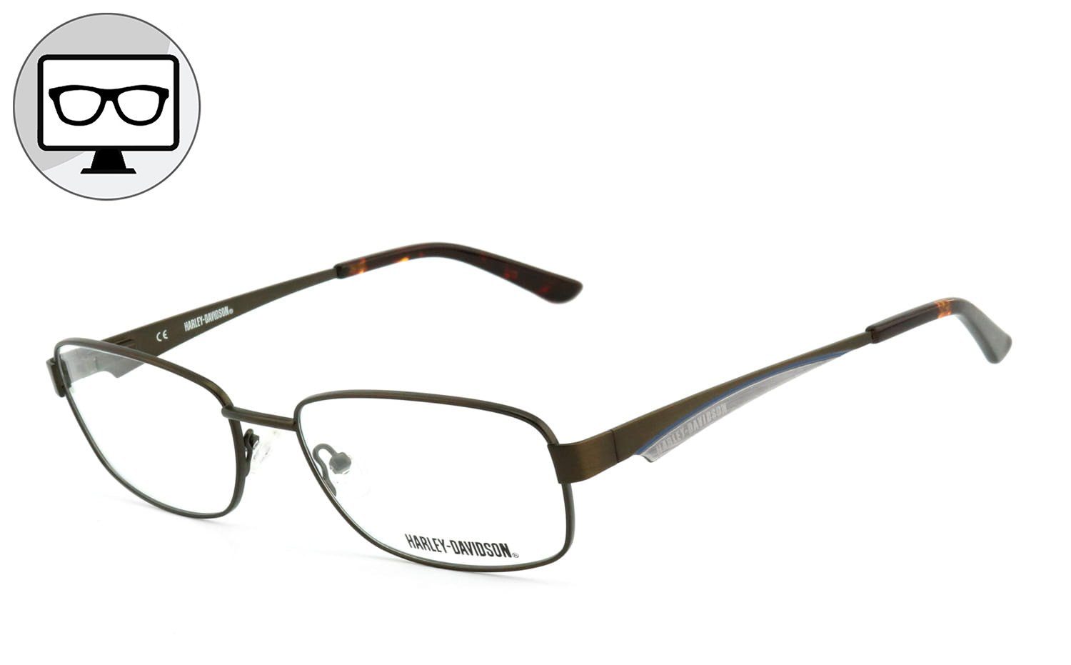 HARLEY-DAVIDSON Brille Blaulichtfilter Brille, Blaulicht Brille, Bildschirmbrille, Bürobrille, Gamingbrille, ohne Sehstärke | Brillengestelle