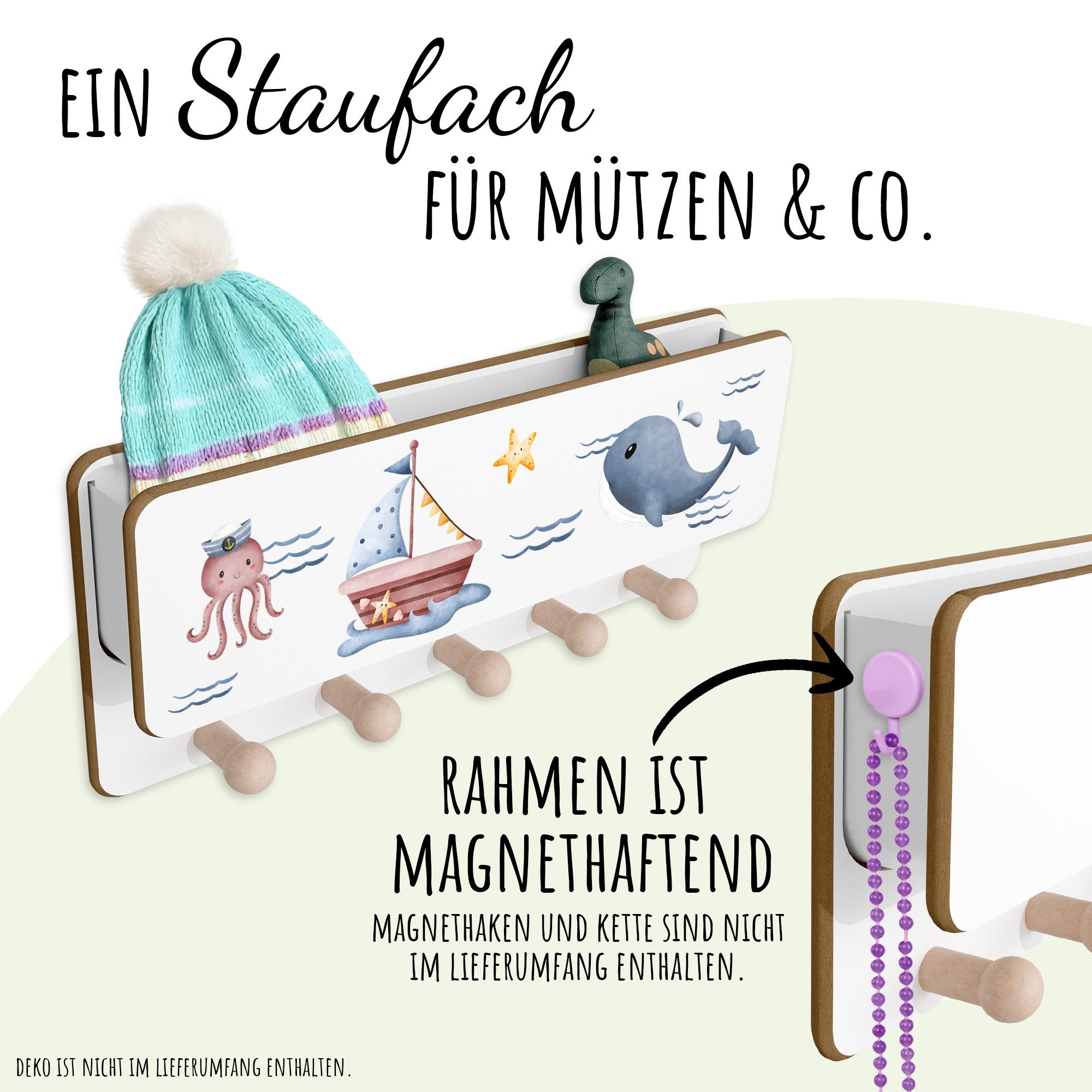 Holzura Kinderregal Kindergarderobe aus Holz mit günstig online kaufen