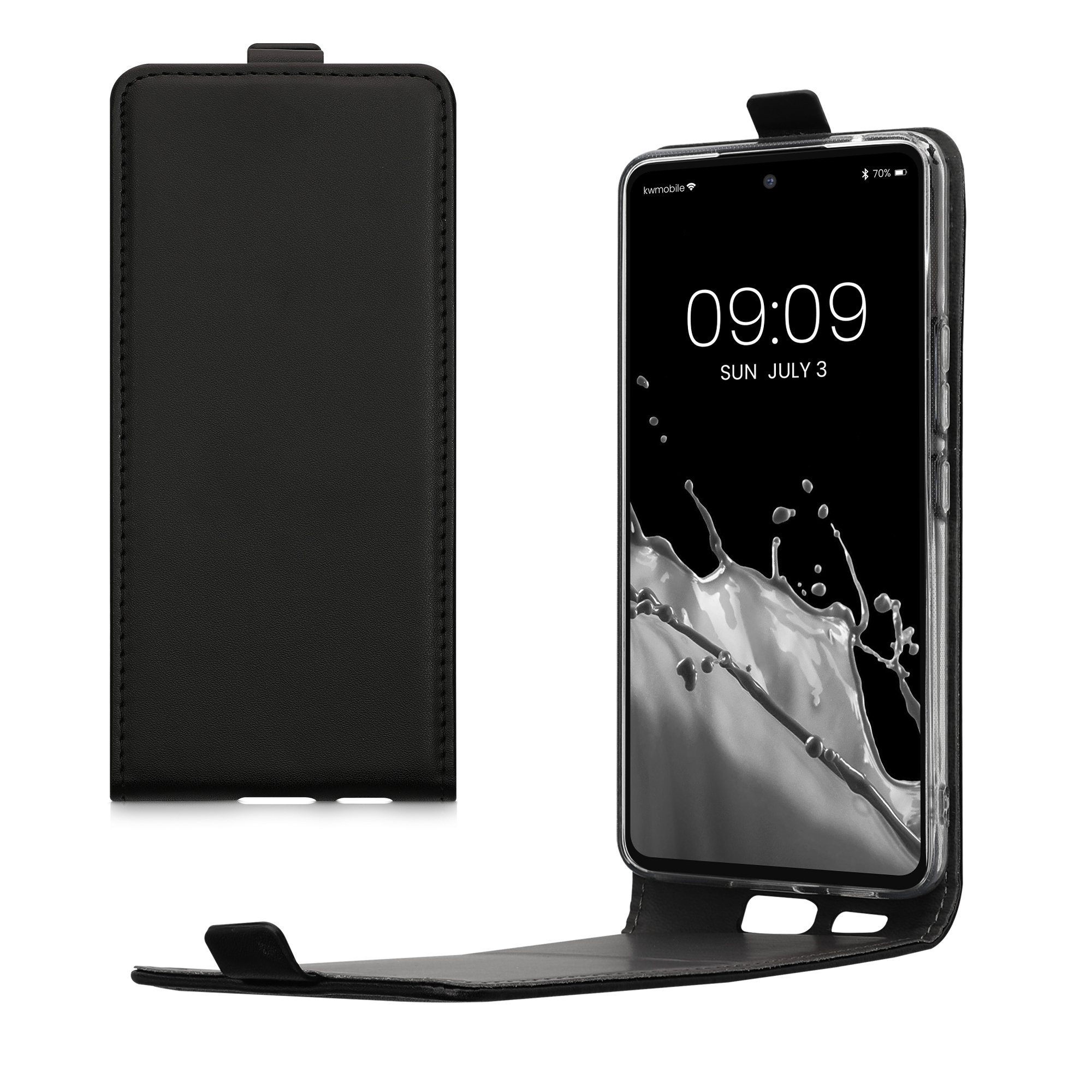 kwmobile Handyhülle Flip Schutzhülle, Handy Cover Case Schutzhülle